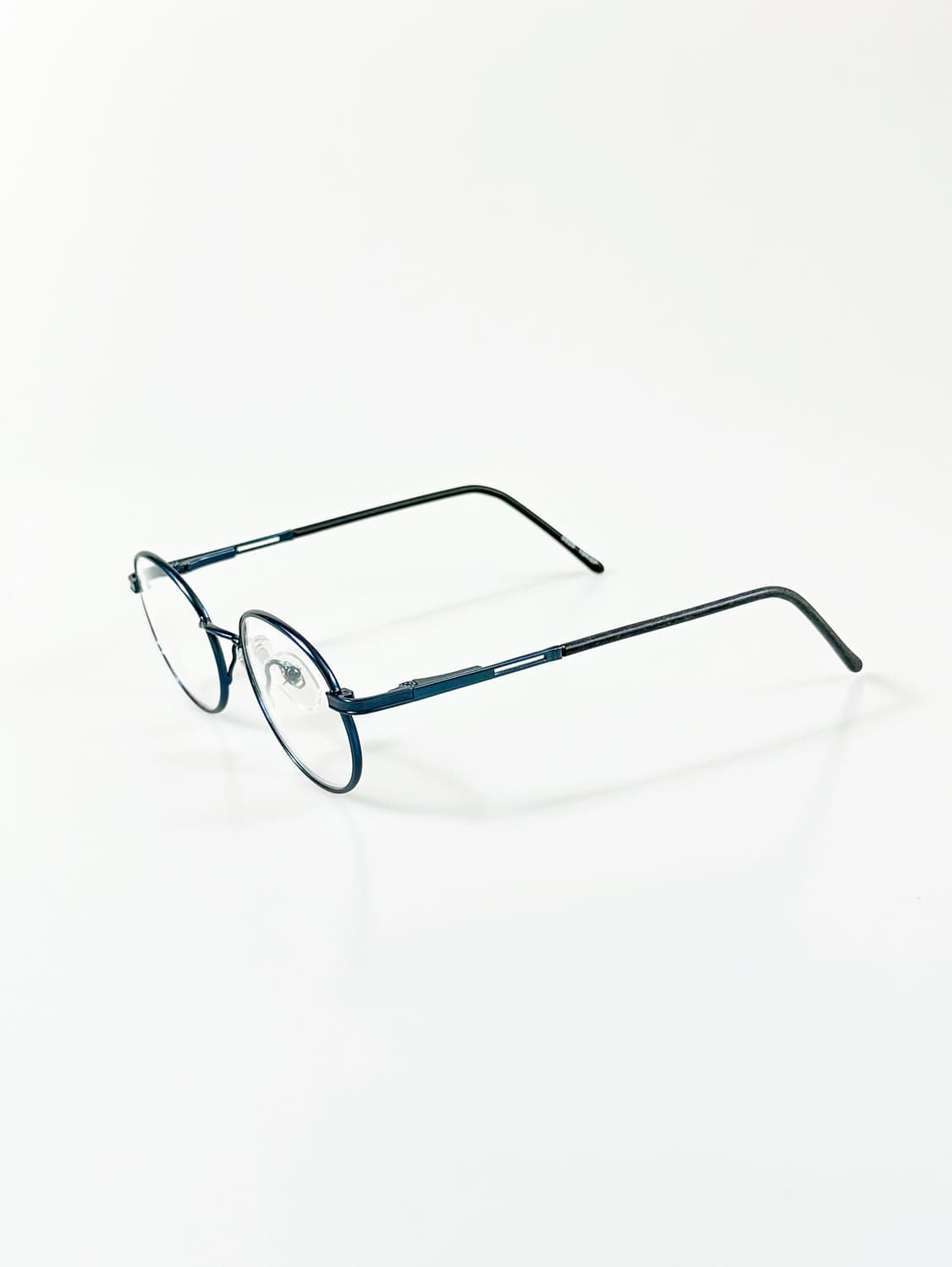 90s PEACE JAPAN 딥네이비 라운드 프레임 빈티지 안경 상품이미지3