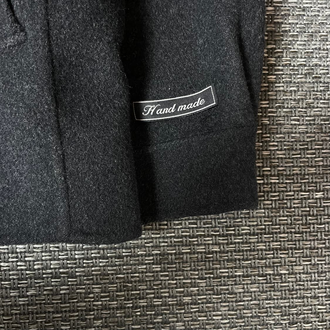 BANG BANG 울 혼방 핸드메이드 그레이 블루종 숏 자켓 95 상품이미지5