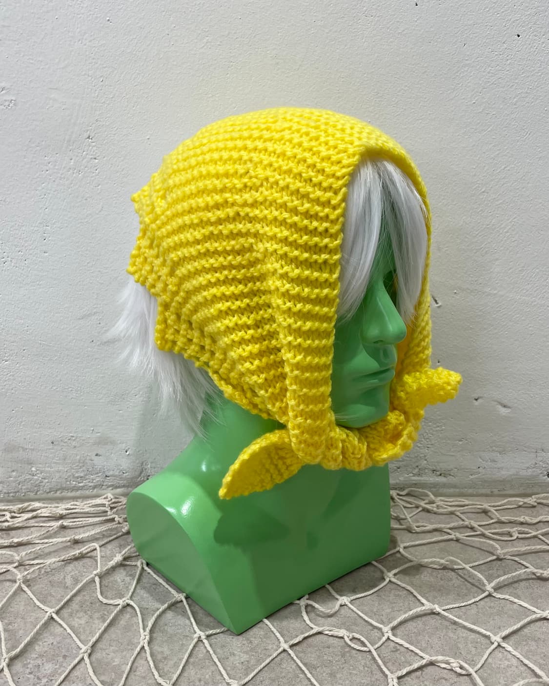  yellow knit crown scarf  상품이미지7