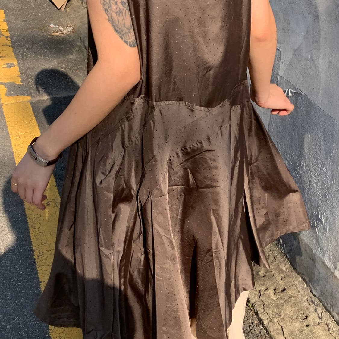 꼼데가르송 트리콧 레이어드 도트 원피스 상품이미지7