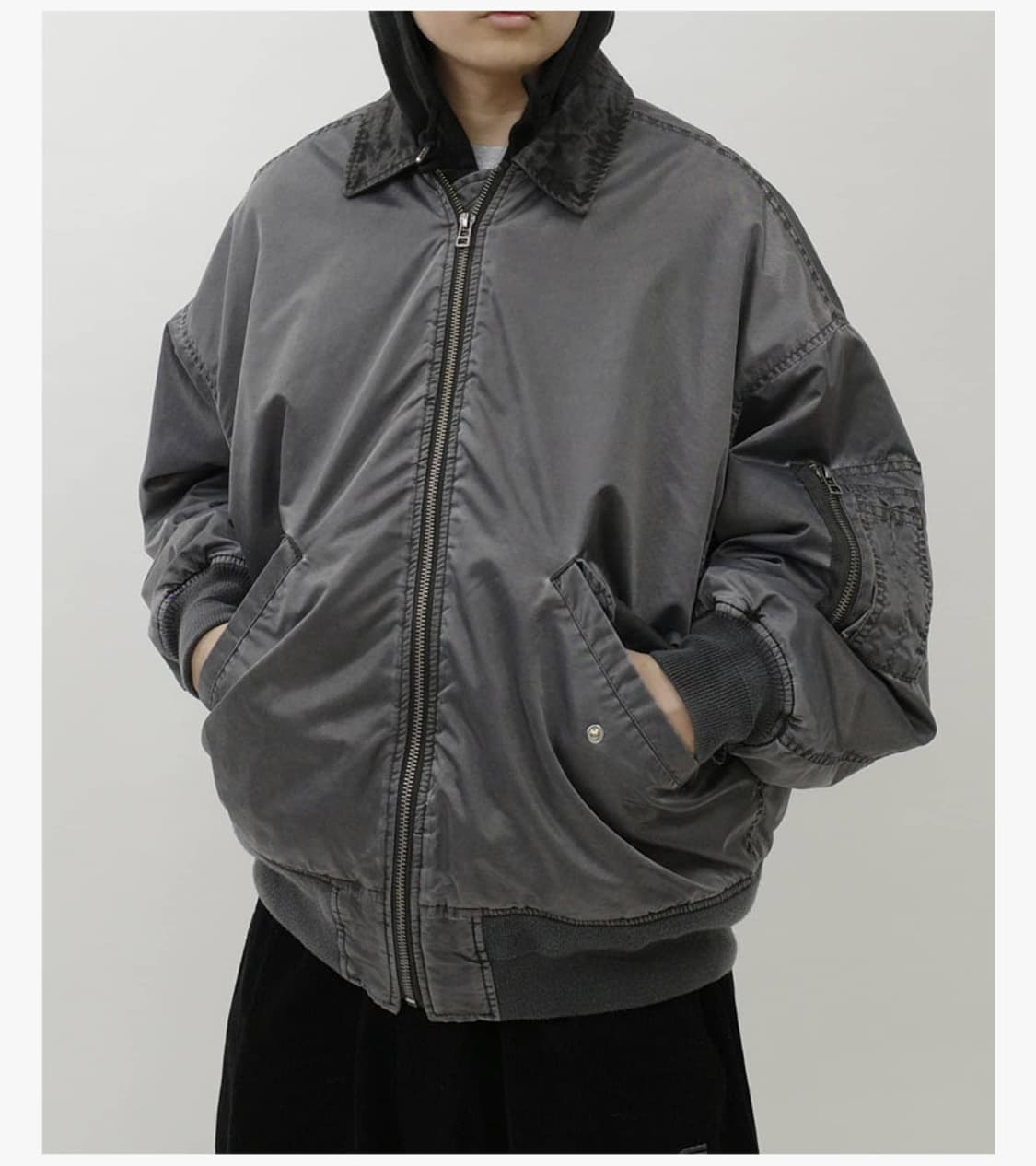 WHO’S WHO GALLERY - 24FW FLOWER MA-1 상품이미지2