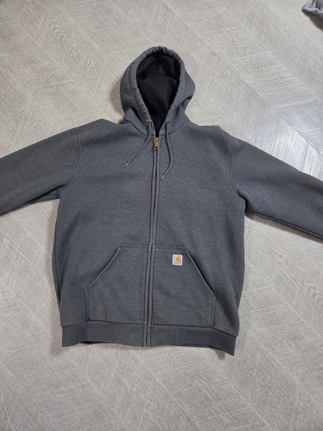 칼하트 써멀 그레이 후드집업 상품이미지1