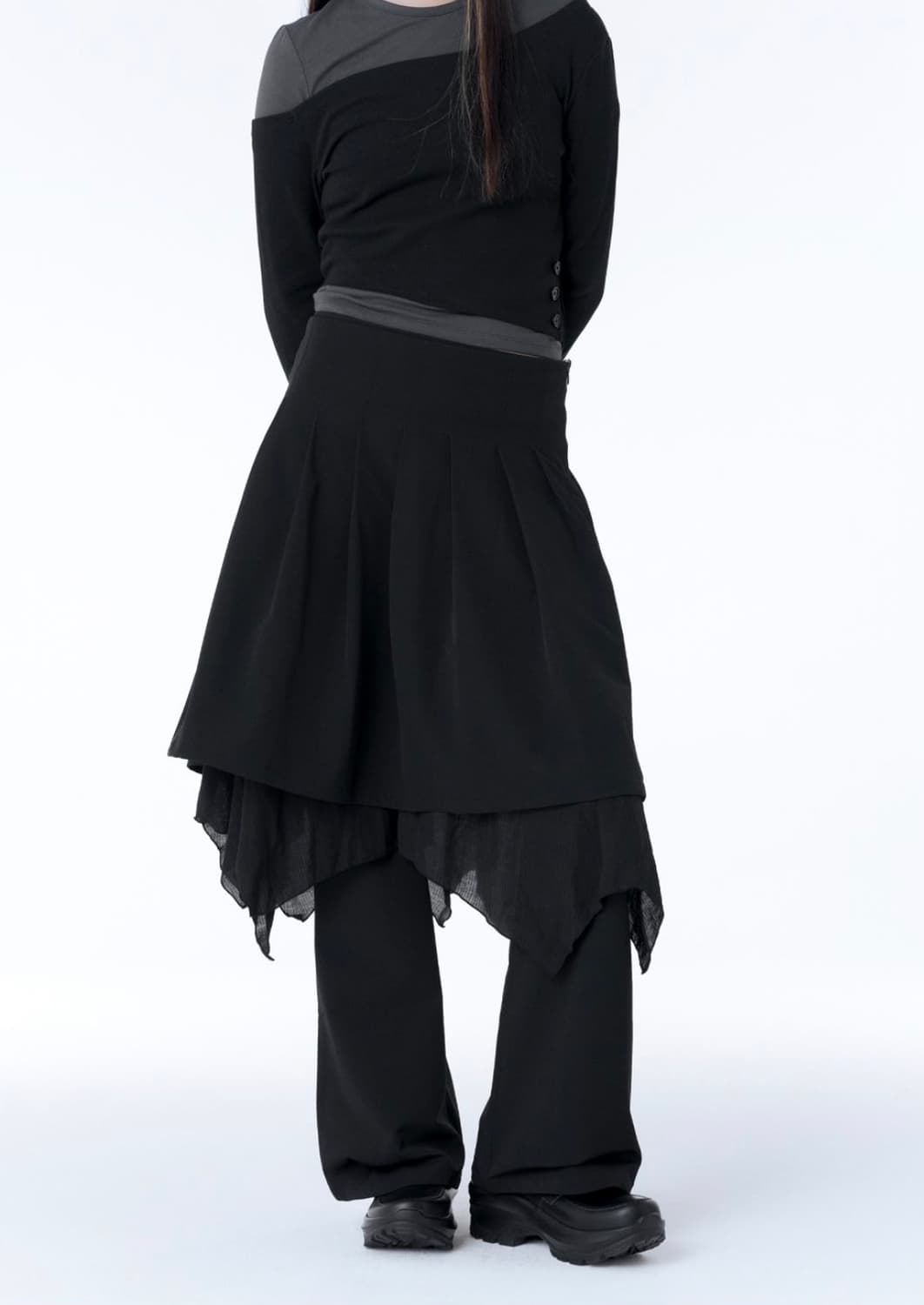 Miseki seoul Layered skirt pants set 상품이미지2