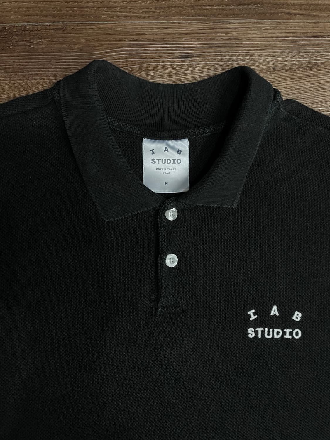 아이앱 스튜디오 블랙 피케 셔츠 PK 반팔 카라티 상품이미지2