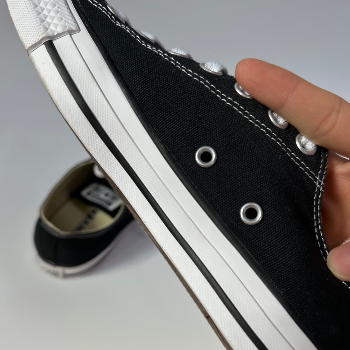 [새상품급] 컨버스 척 테일러 올스타 로우 블랙 스니커즈 275 상품이미지9