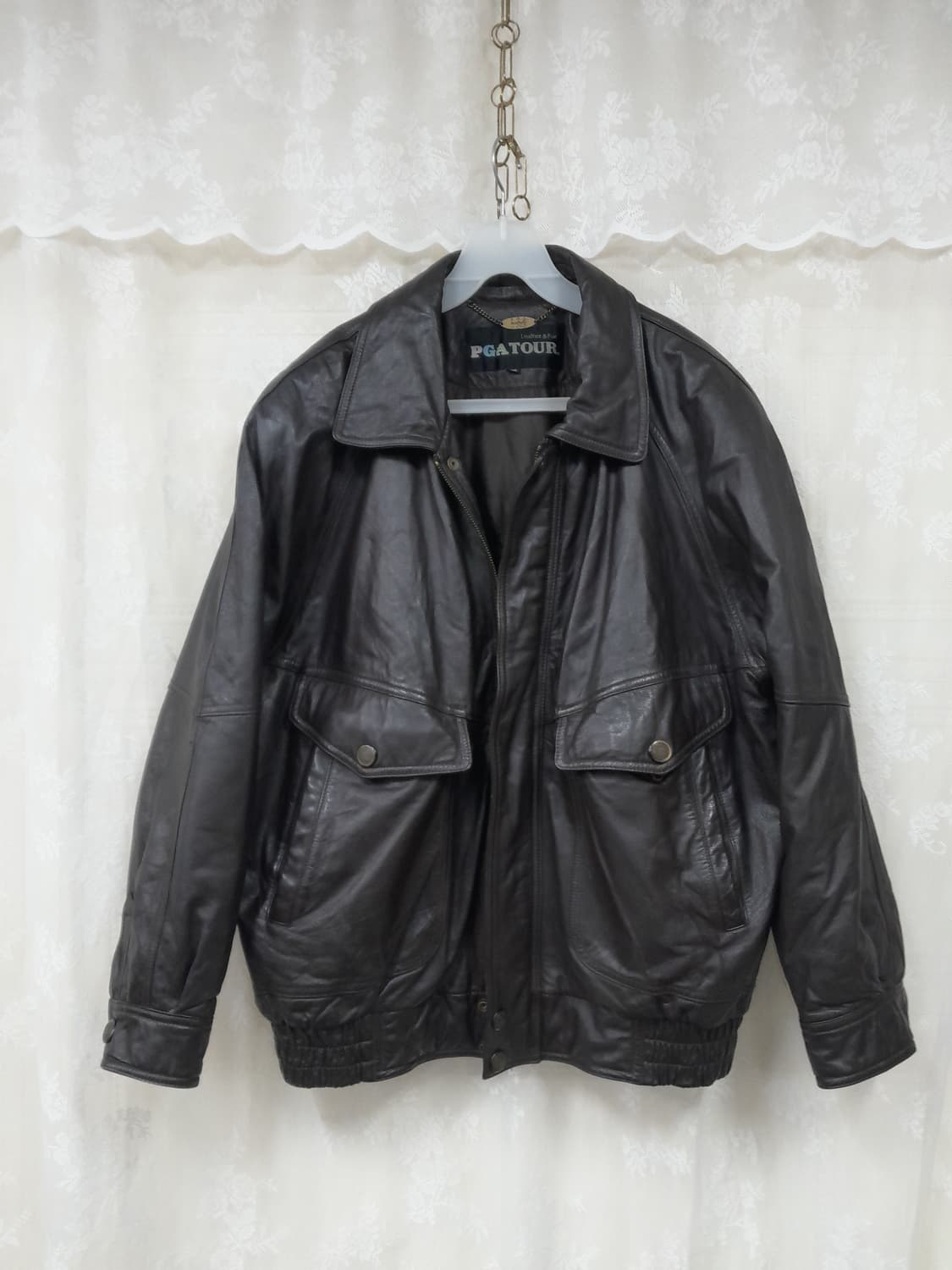 남성가죽 블루종 점퍼 100 상품이미지2