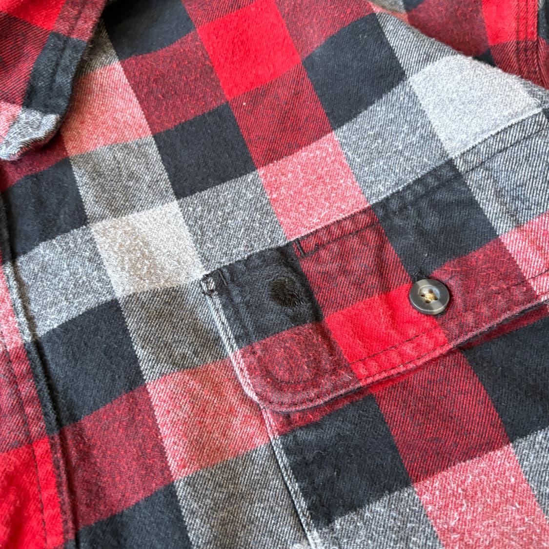 칼하트 오리지널 해비 코튼 체크 긴팔 셔츠  상품이미지6