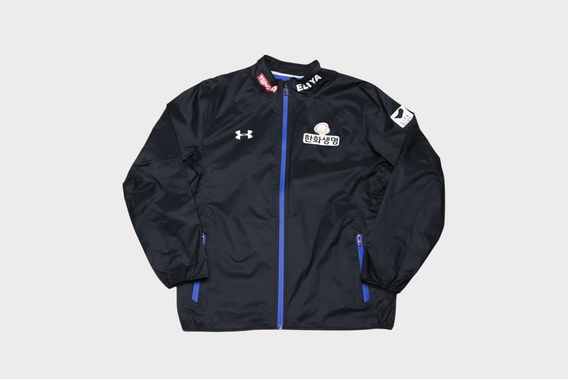 [L] 언더아머 한화생명 e스포츠 바람막이 자켓 (커스텀 추정) 상품이미지1