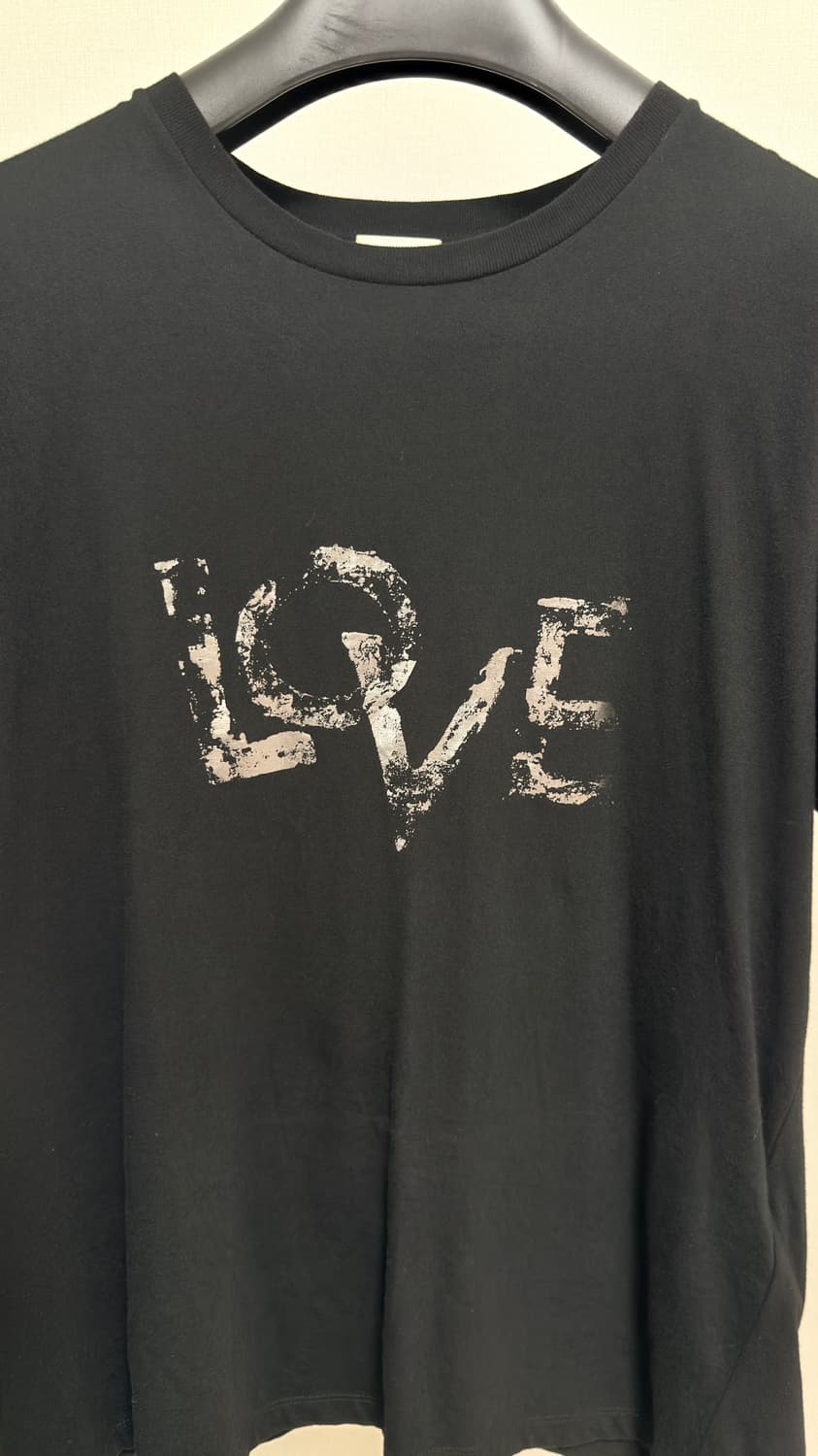 생로랑 19ss LOVE 실버 프린팅 반팔 상품이미지2