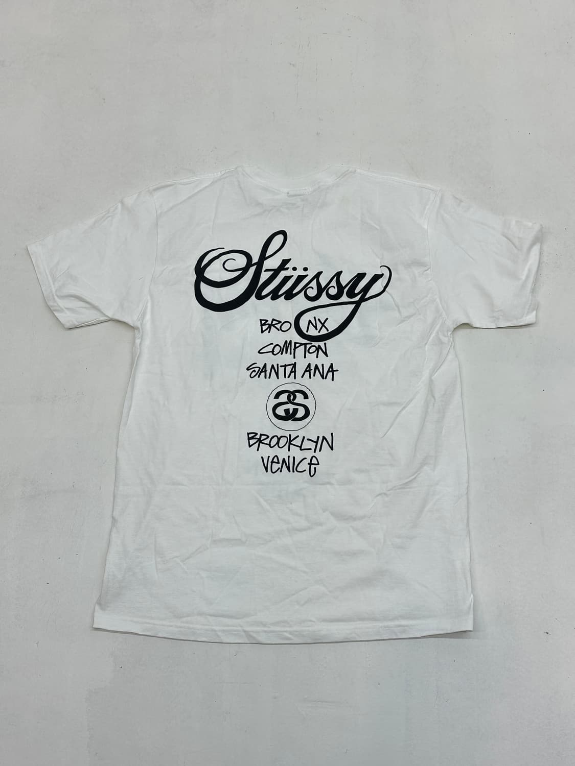 스투시 월드투어 티셔츠 화이트 상품이미지2