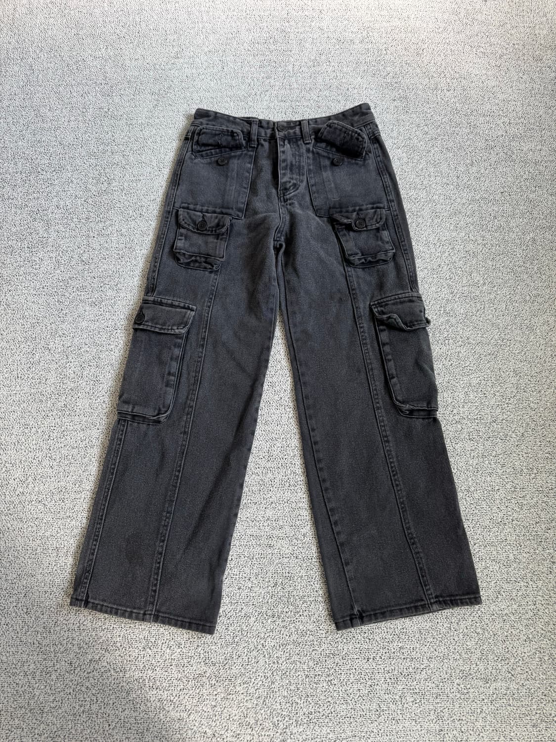 흑청 카고 바지 상품이미지5