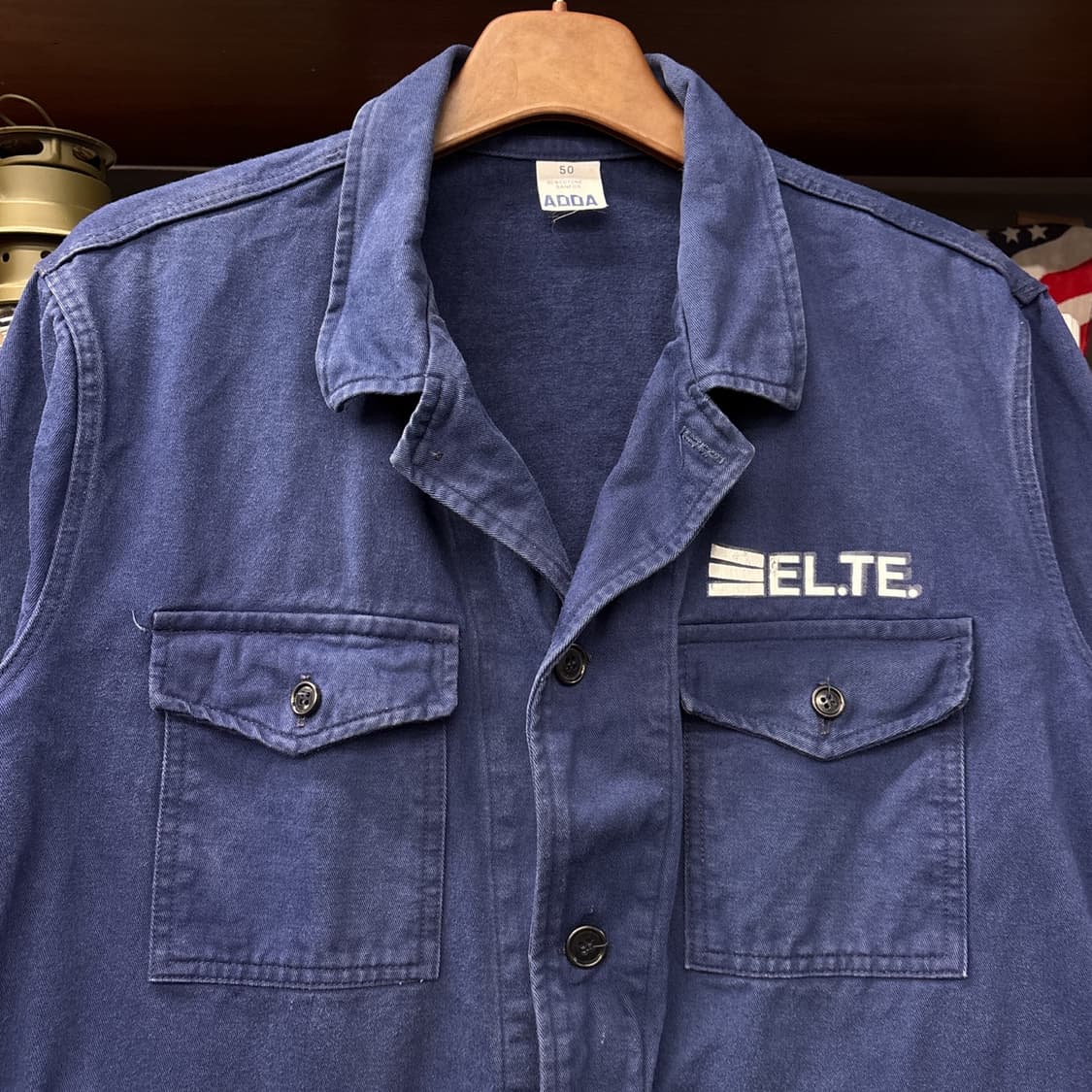 60~70s 퍼티그 포켓 프렌치 워크자켓 / 초어자켓 이태리생산 N976 상품이미지3