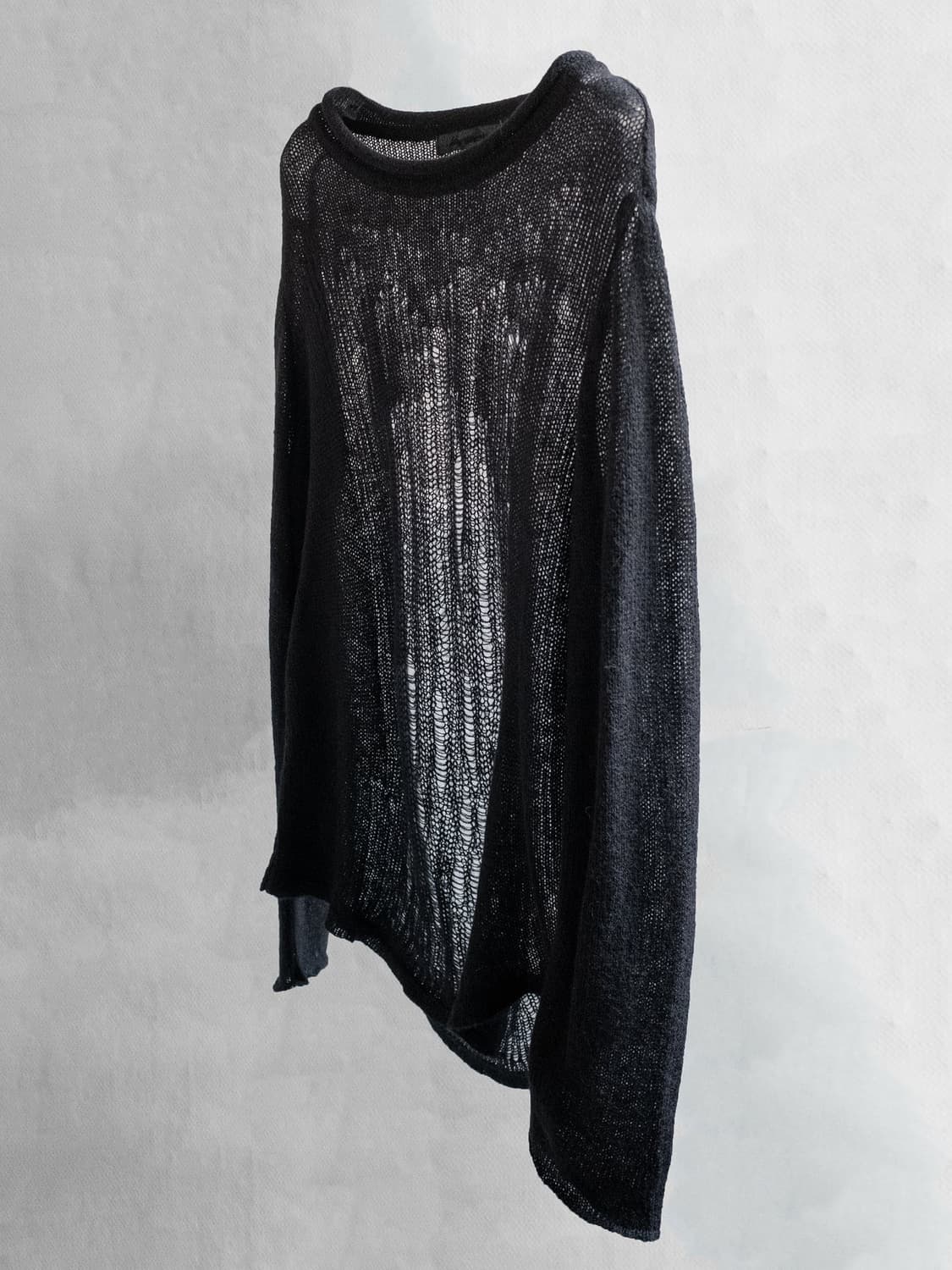 블랙멀 distressed mohair knit / black 상품이미지6