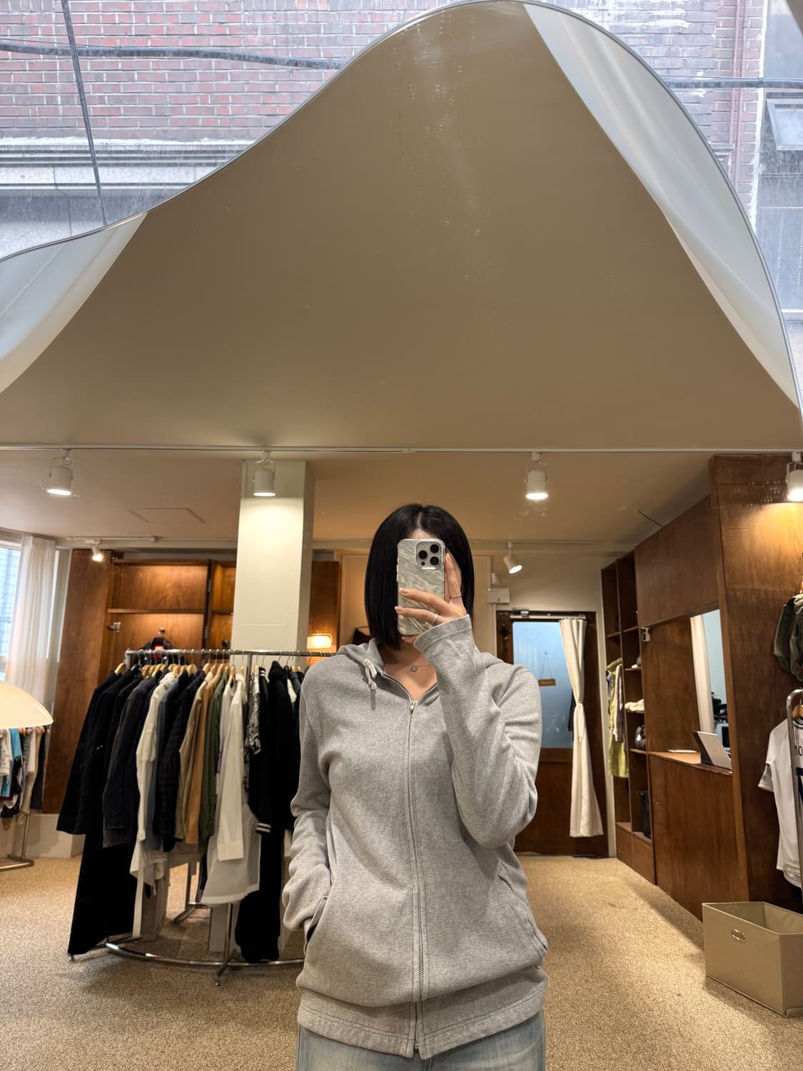 꼼데가르송 옴므플러스 스컬 후드집업 상품이미지2