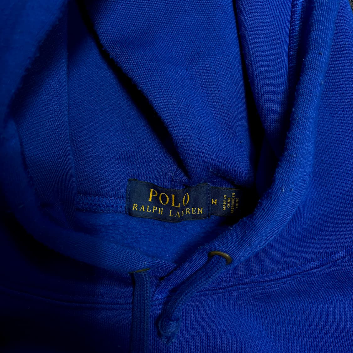 폴로 빅로고 블루 성조기 후드티 M 상품이미지6