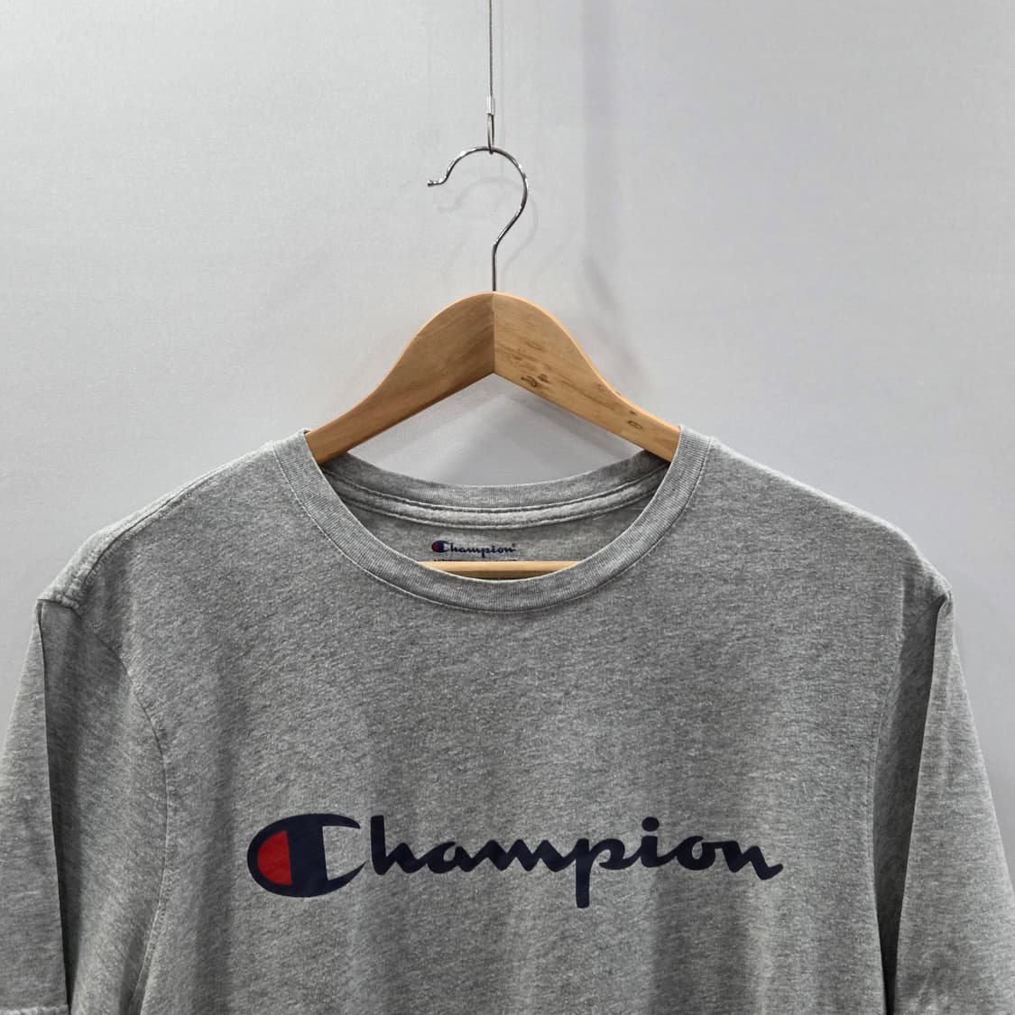 챔피온 스펠로고 프린팅 반팔티 그레이 L  상품이미지2