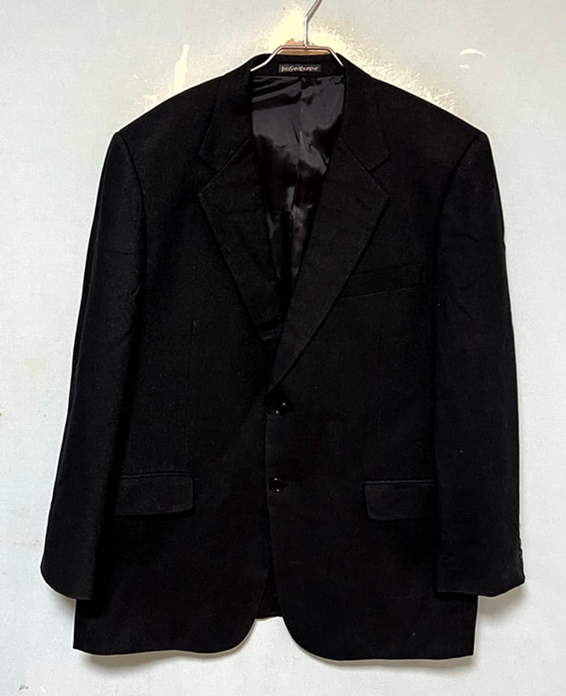 입생로랑 남자 블레이저 정장자켓 솔리드 추동 투버튼 캐시미어 XL 105 상품이미지1