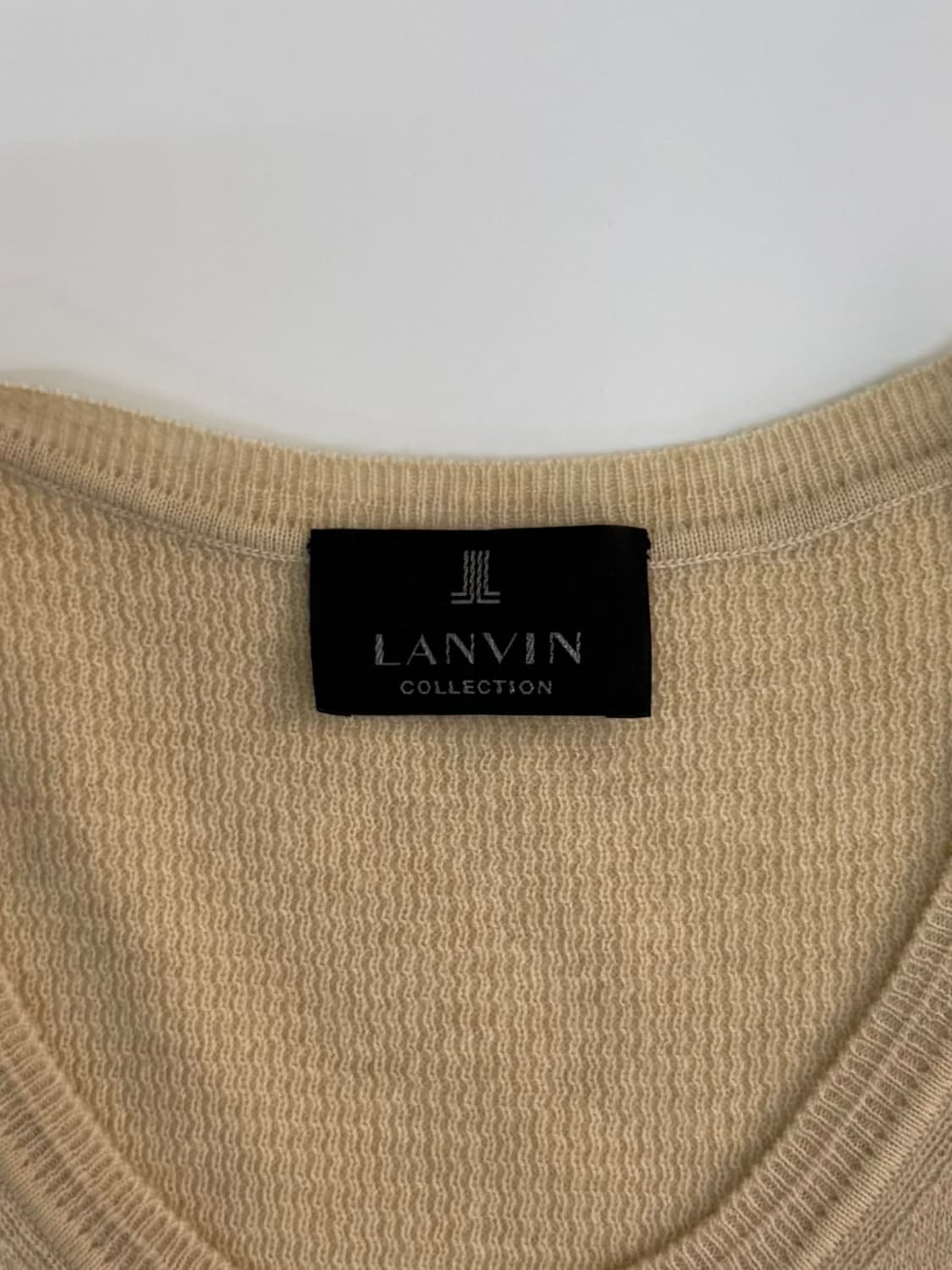 [90] 랑방 울 캐시미어 니트 드레스 베스트 상품이미지3