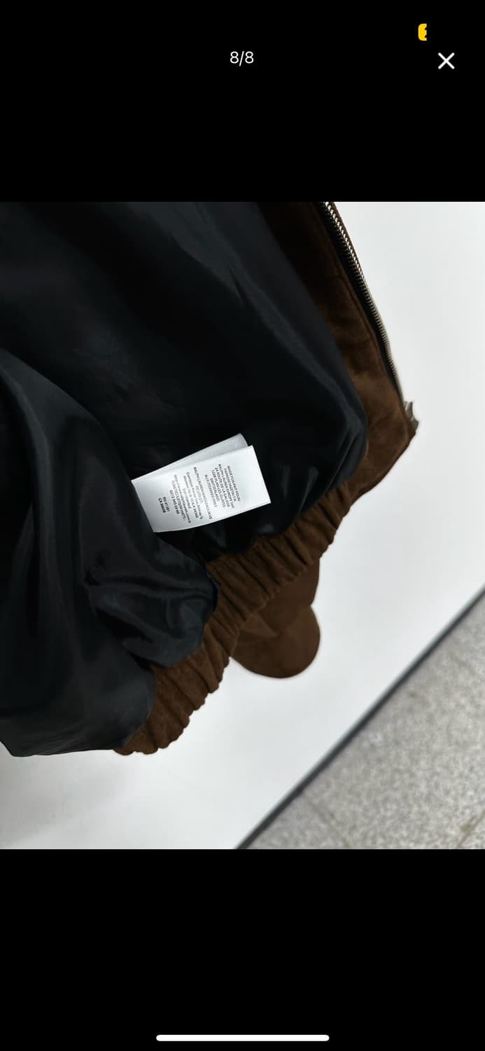 폴로 스웨이드 오버핏 누빔 점퍼 상품이미지3