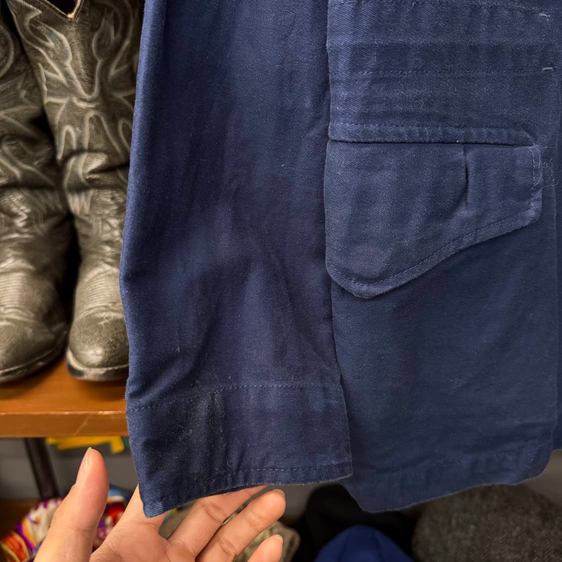 아비렉스 M-65 필드 자켓 오리지널 밀리터리 복각 네이비 N247 상품이미지4