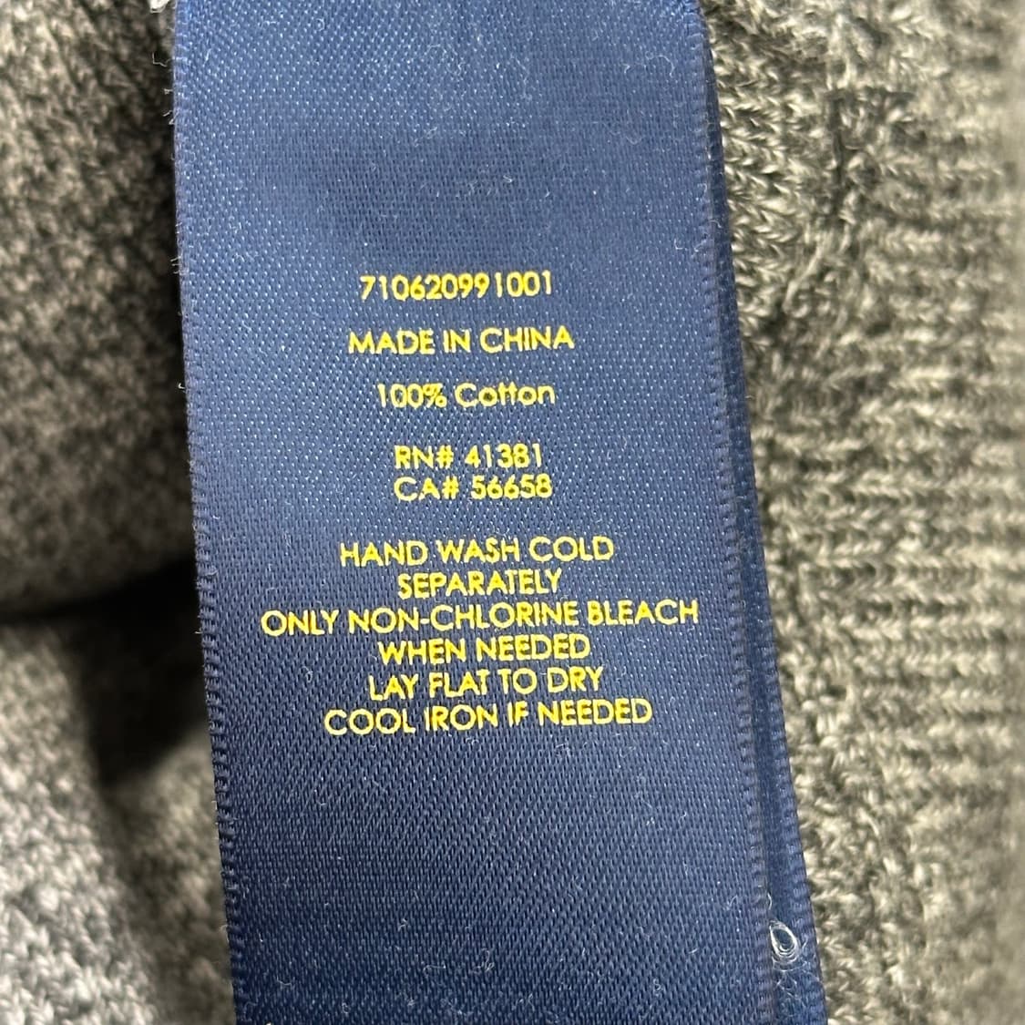 M 폴로랄프로렌 코튼 차콜 니트 상품이미지5