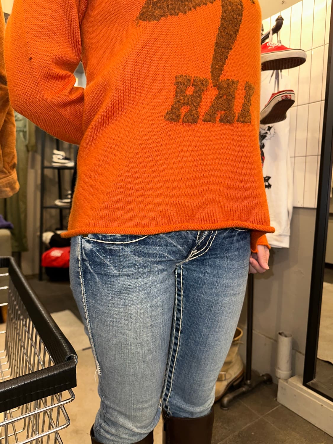 90’s Issey Miyake Hai sporting logo knit 상품이미지7