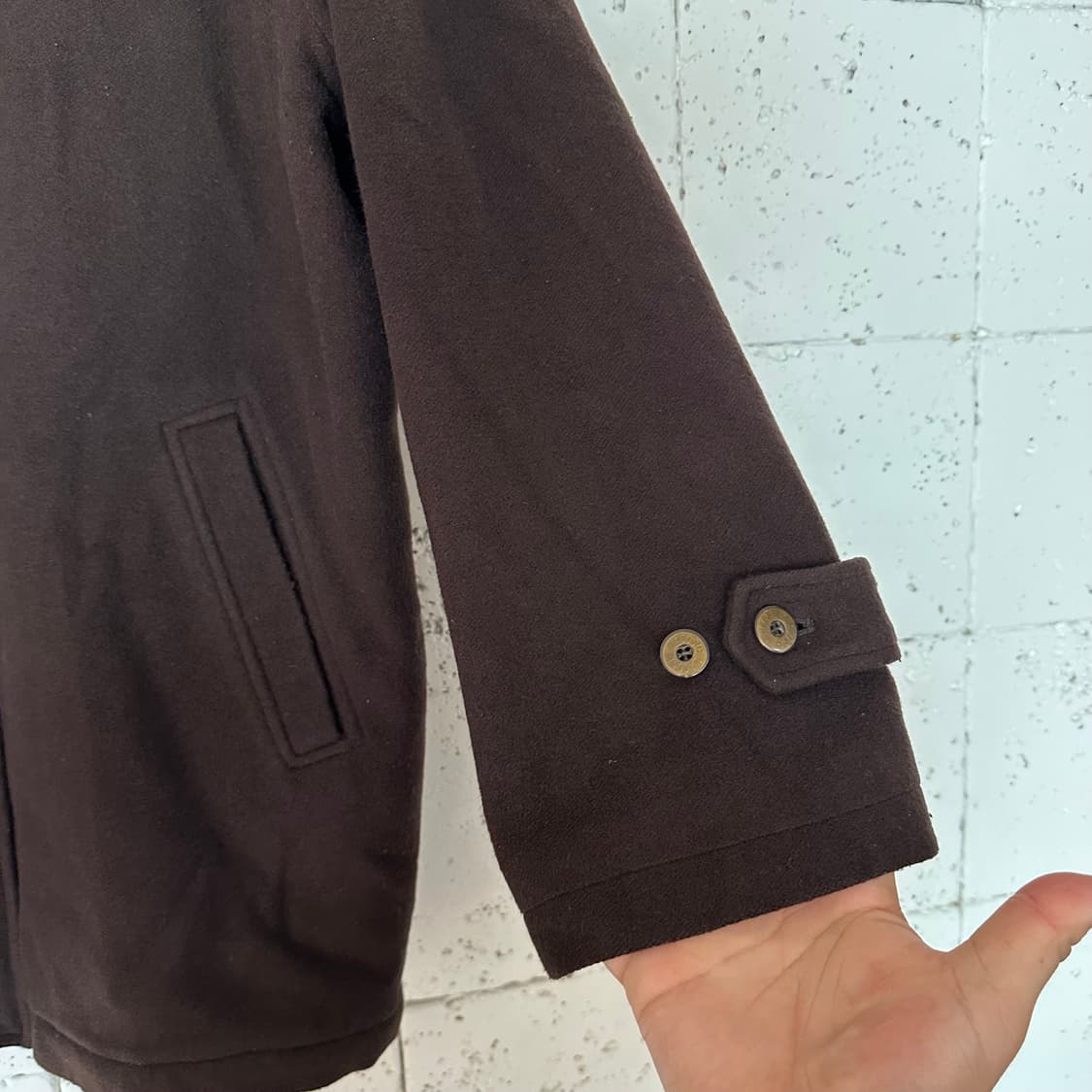 105 라코스테 모직 코트 브라운 상품이미지5