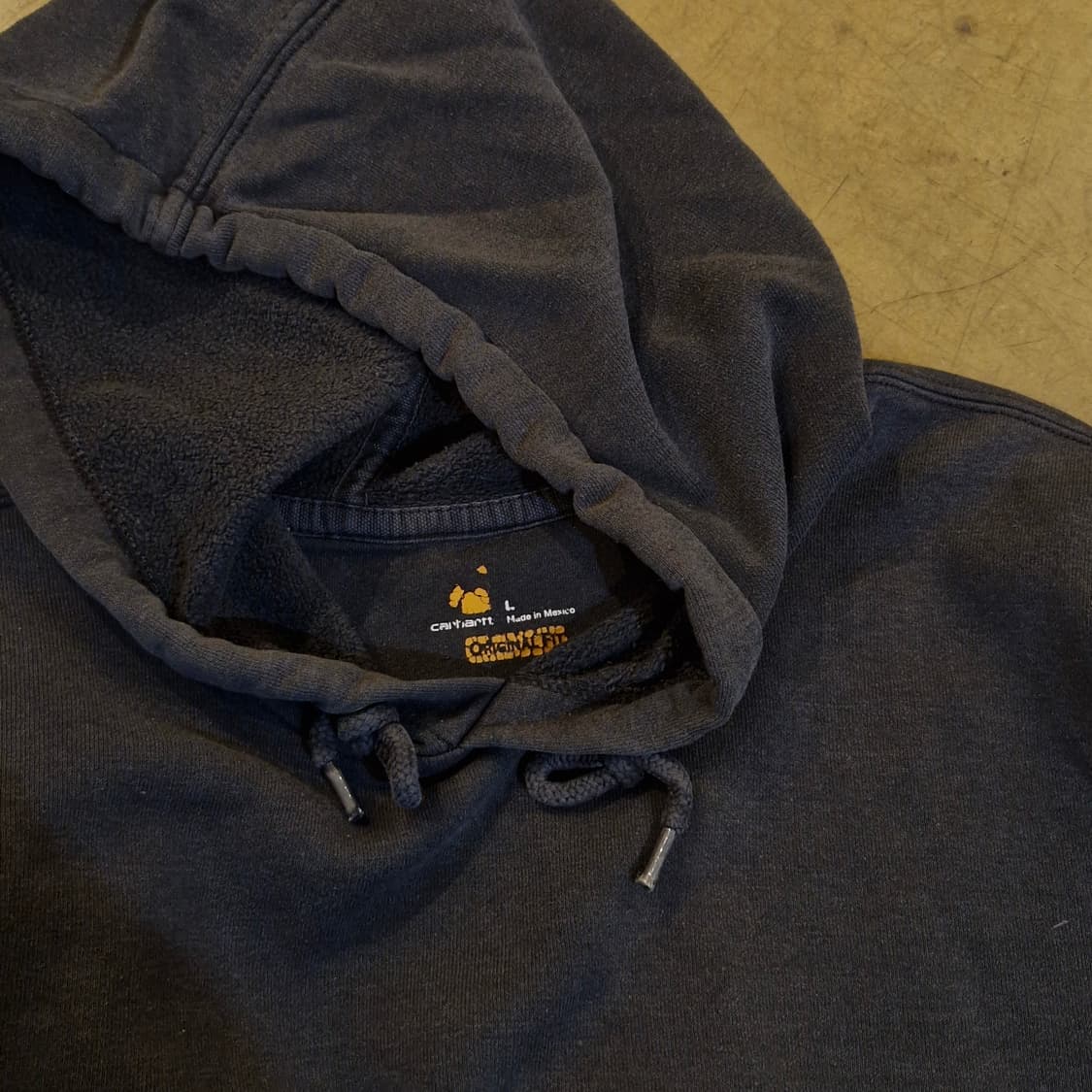 칼하트 스펠아웃 후드티 차콜 L~2XL 상품이미지4