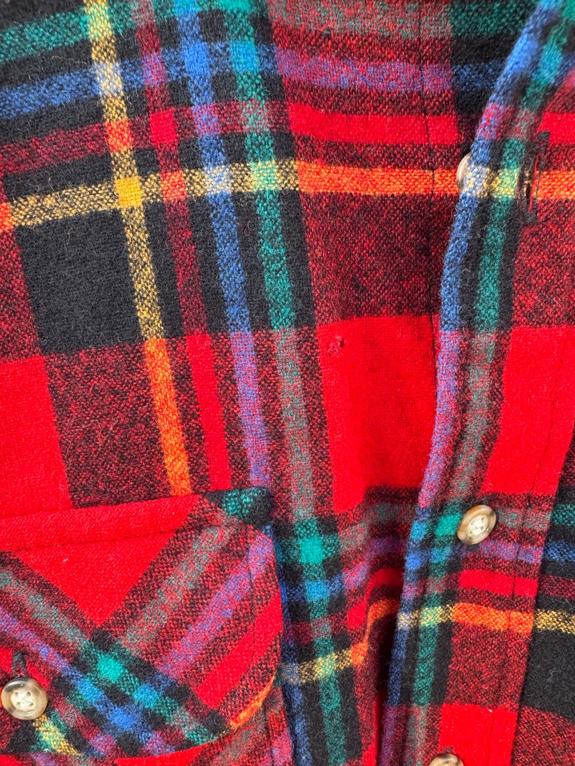 80s 펜들턴 울 체크 셔츠 made in usa 상품이미지6