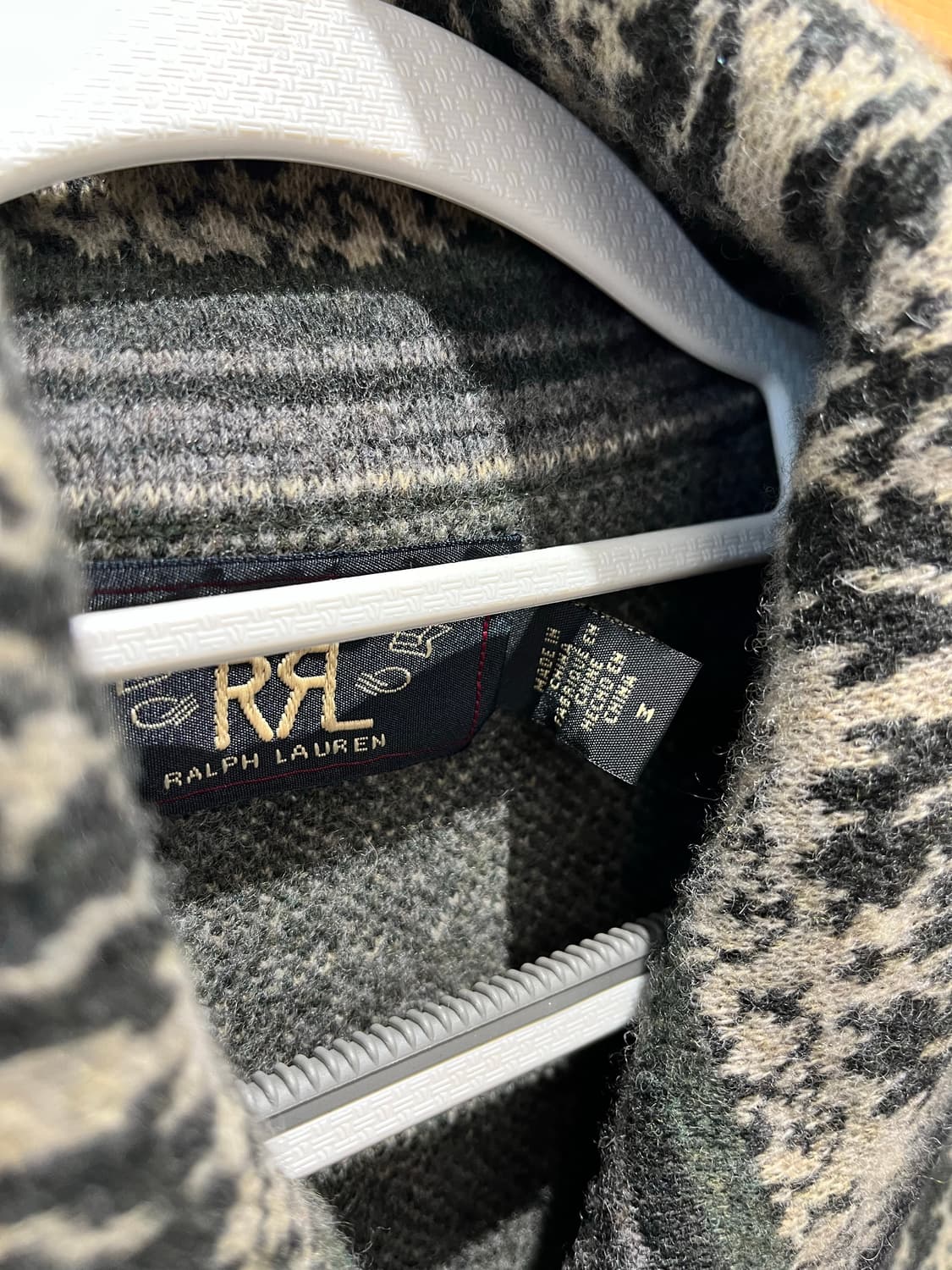 RRL 울 캐시미어 자카드 스웨터 자켓 가디건 상품이미지3