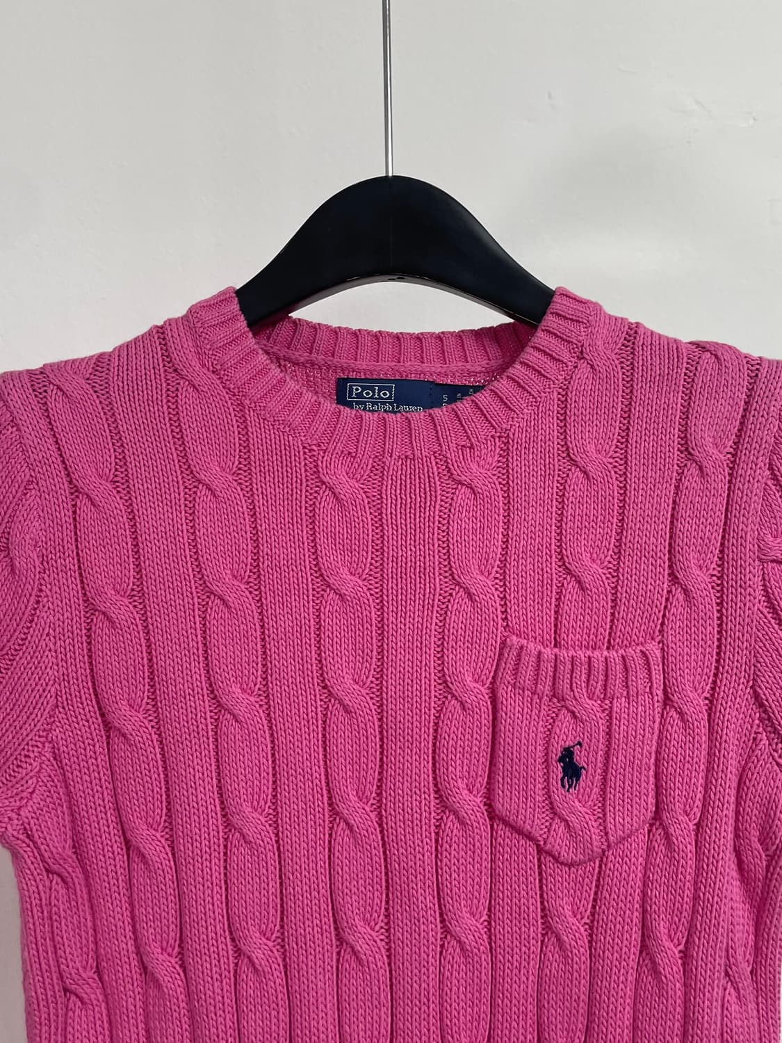 폴로 랄프로렌 우먼스 케이블 반팔니트 (on.558) 상품이미지2