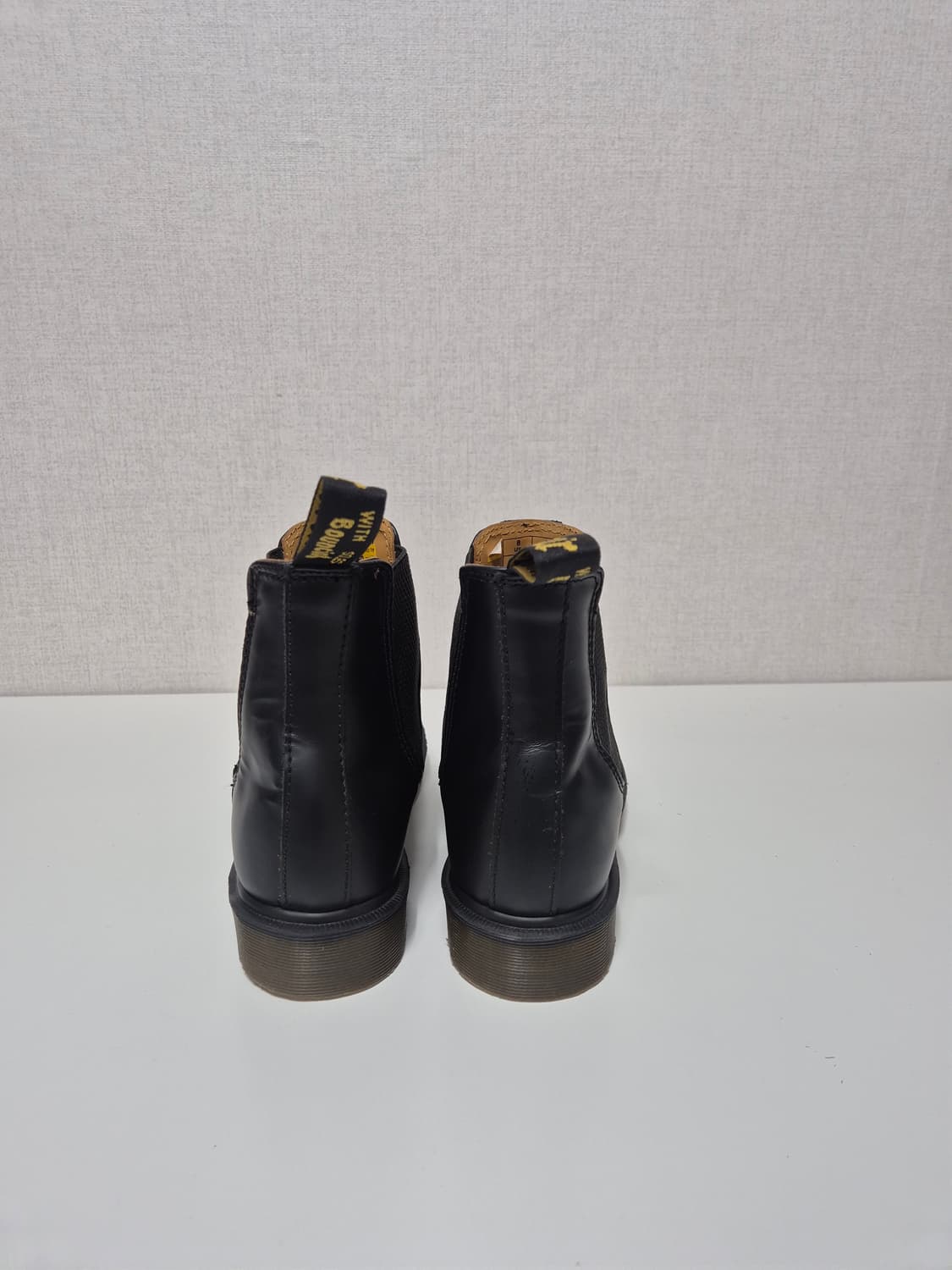 UK8 270mm 닥터마틴 2976 블랙 가죽 첼시부트 상품이미지3