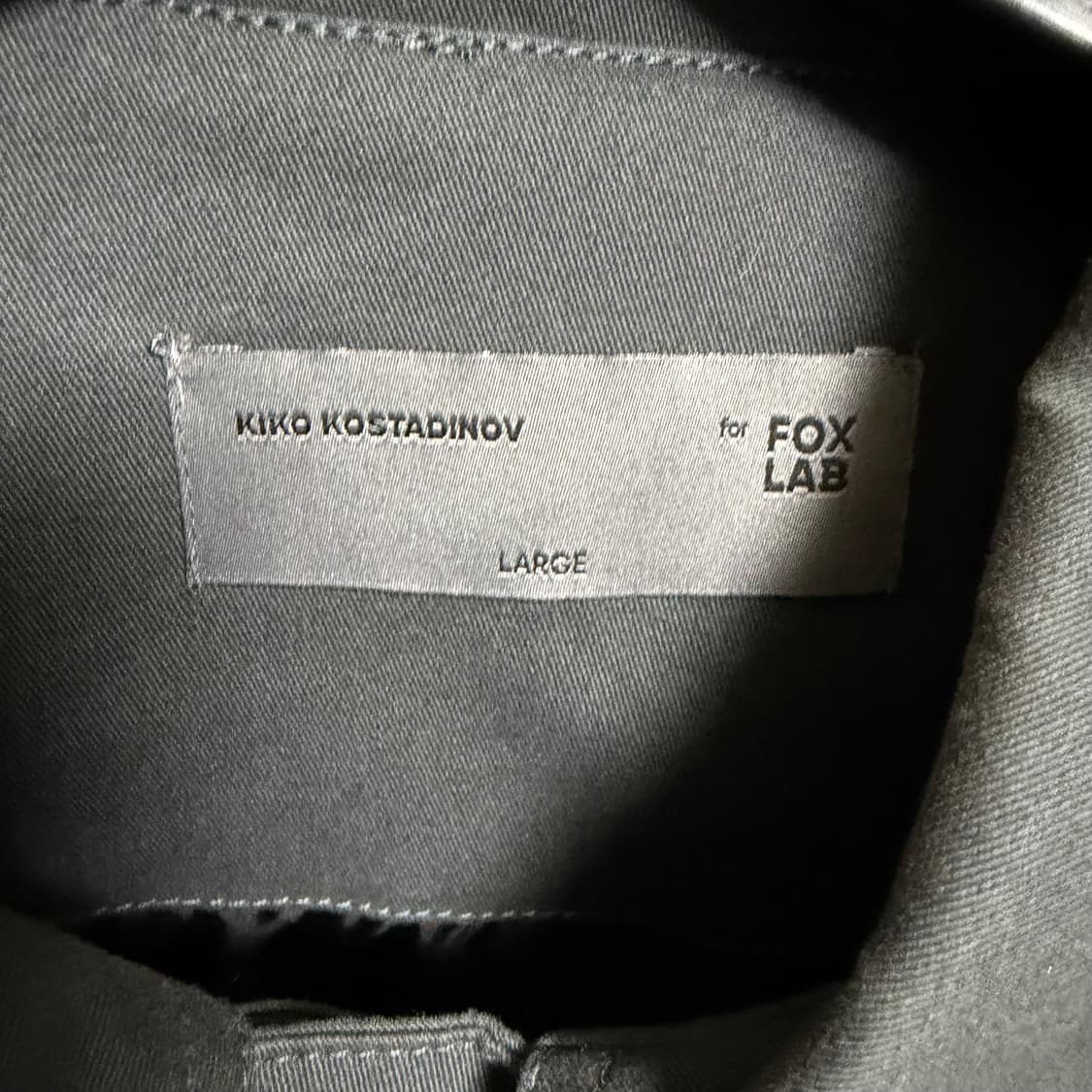 (L) 키코 코스타디노브 x Fox Lab 폭스랩 모토 자켓 차콜 상품이미지3