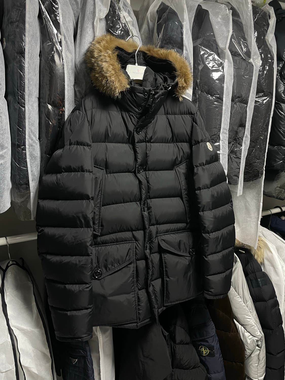 [5사이즈] 22FW 몽클레어 클루니 블랙 롱 다운 패딩자켓 상품이미지3