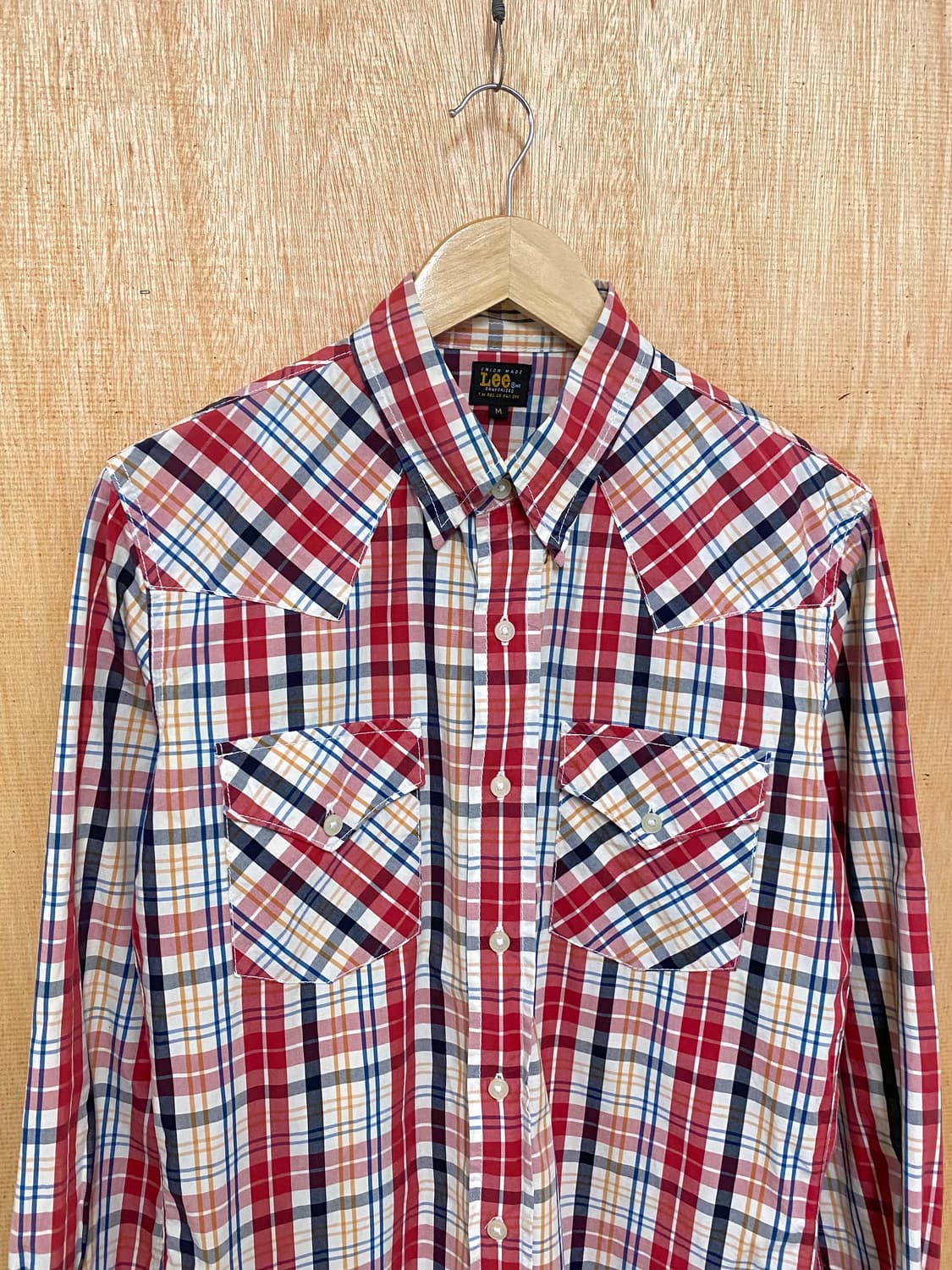 LEE madras check western shirts 마드라스 웨스턴 상품이미지3