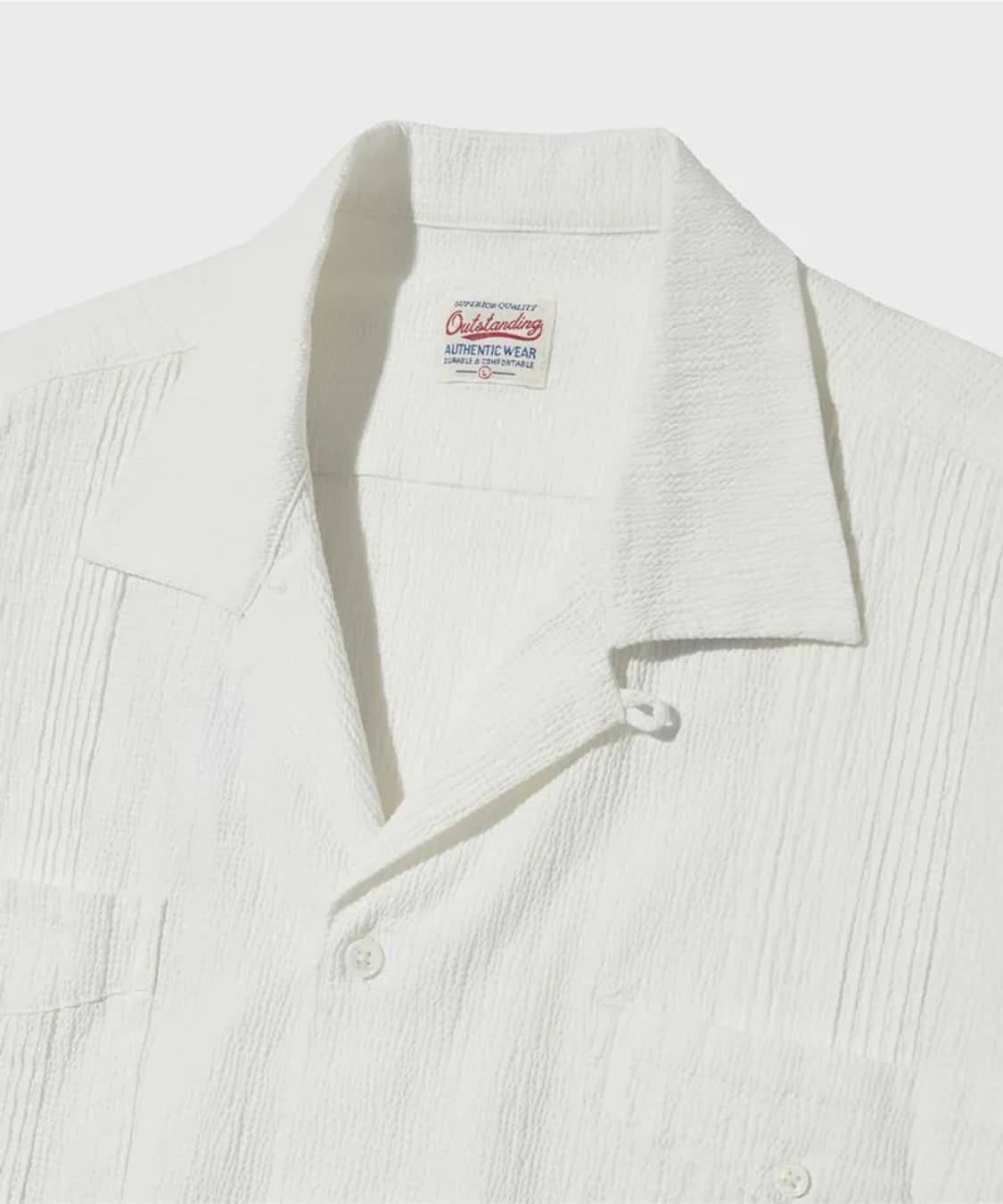 아웃스탠딩 시어서커 셔츠 L SEERSUCKER GUAYABERA CUB 상품이미지6