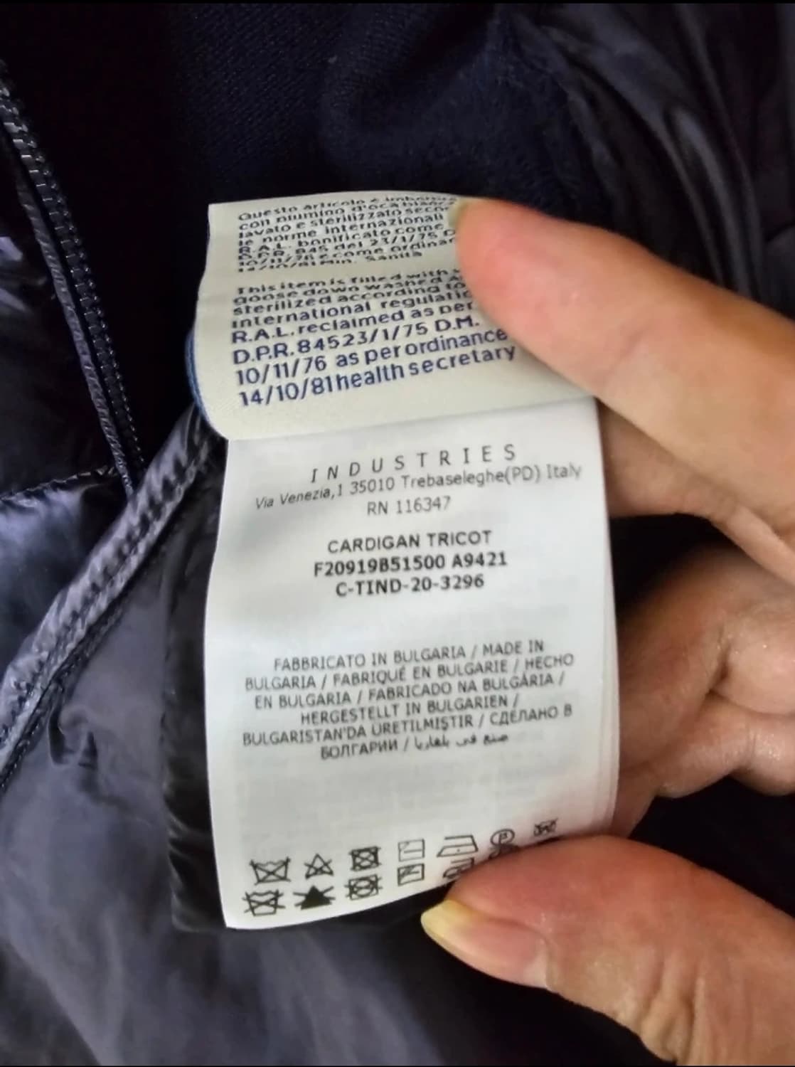 몽클레어 21ss 트리코 니트패딩(S/95~100슬림/정품) 상품이미지8