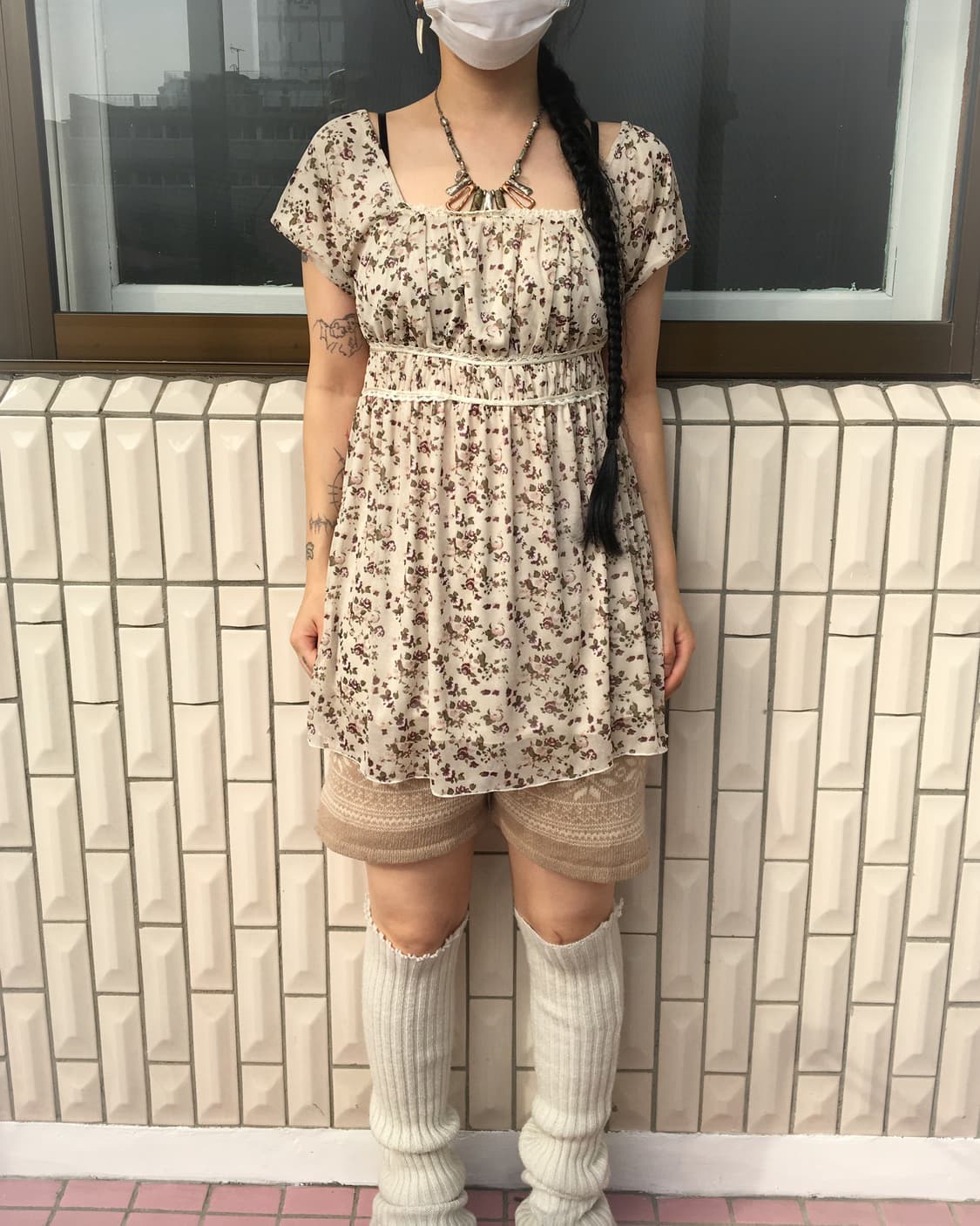 Snow pattern knit short 상품이미지4