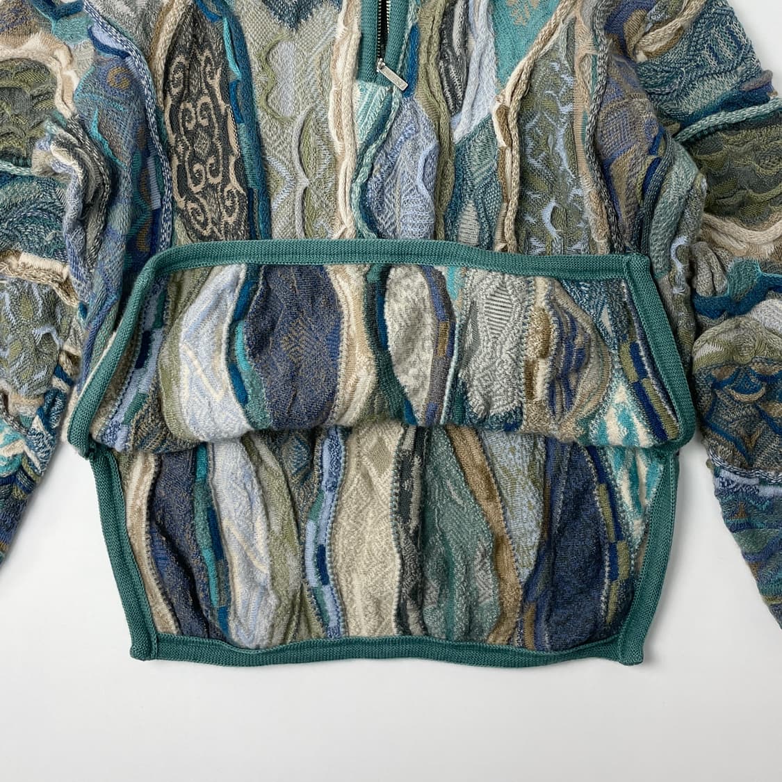 림노스 오스트레일리아 빈티지 울 반집업 니트 스웨터 S 상품이미지4