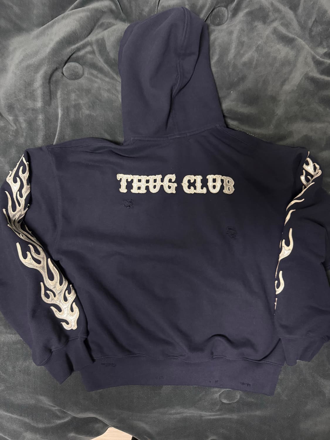 THUG CLUB 플레임 후드 집업 상품이미지4