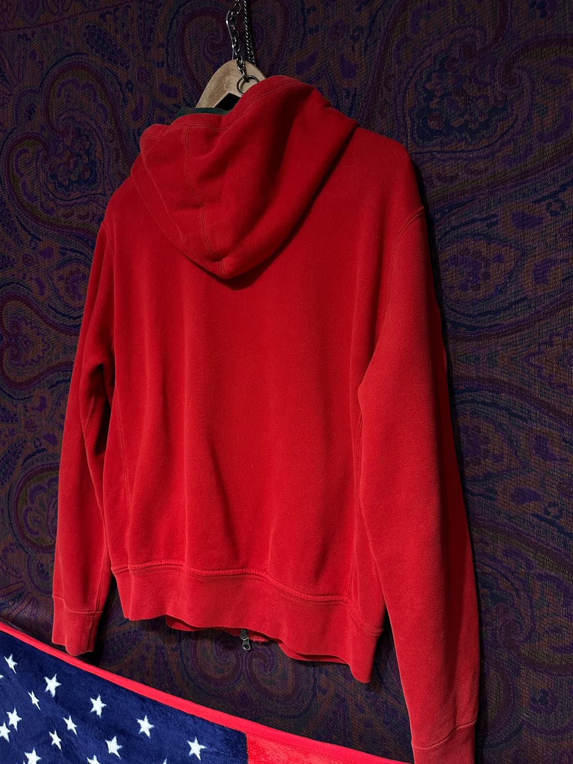 폴로 랄프로렌 레드 빅포니 기모 후드집업 상품이미지3