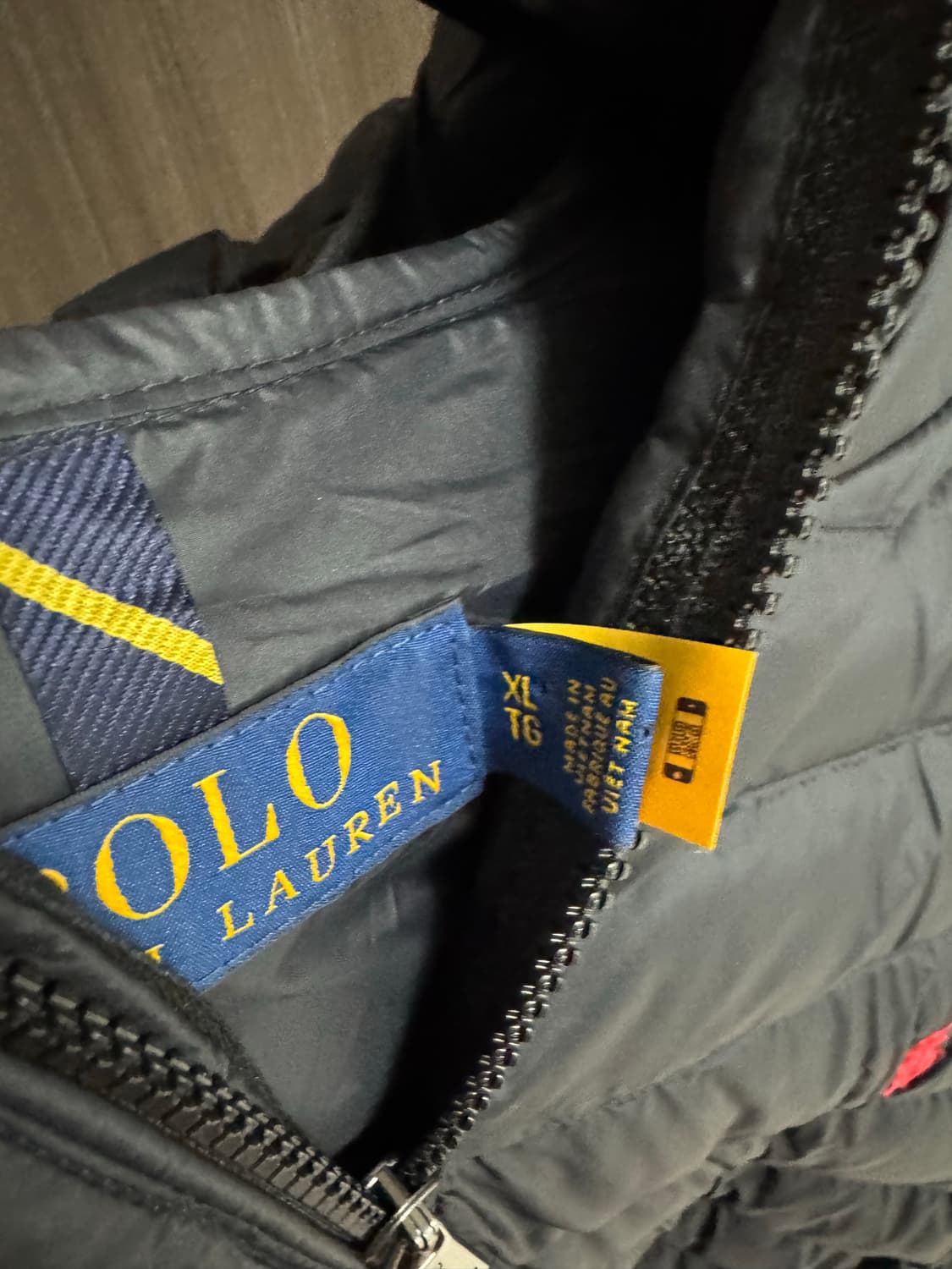 폴로 경량 패딩 xl 새상품 블랙 상품이미지3