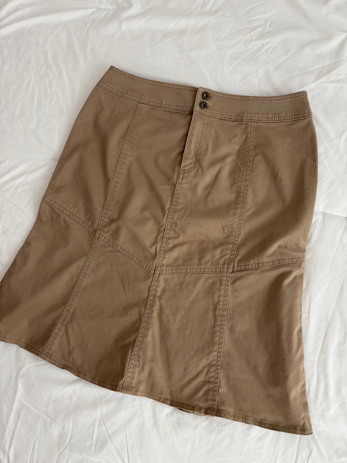 beige cotton skirt 베이지 코튼 스커트 상품이미지2