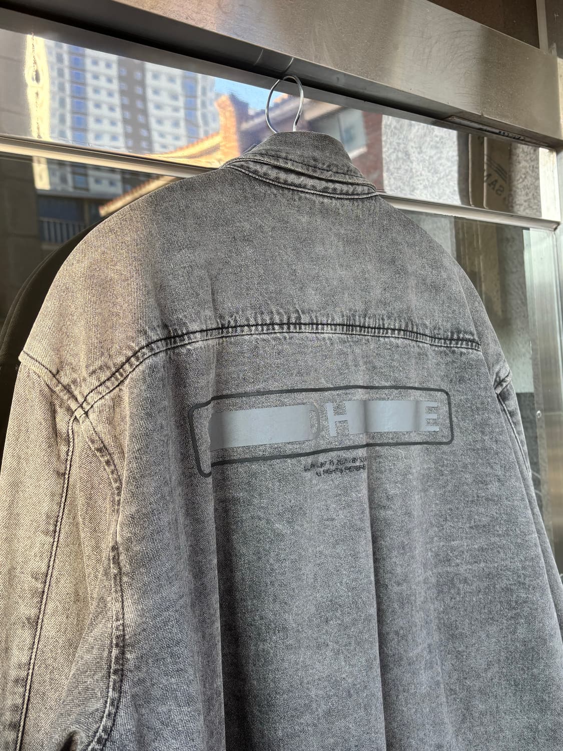 솔리드 옴므 빽로고 셔츠 자켓 상품이미지6