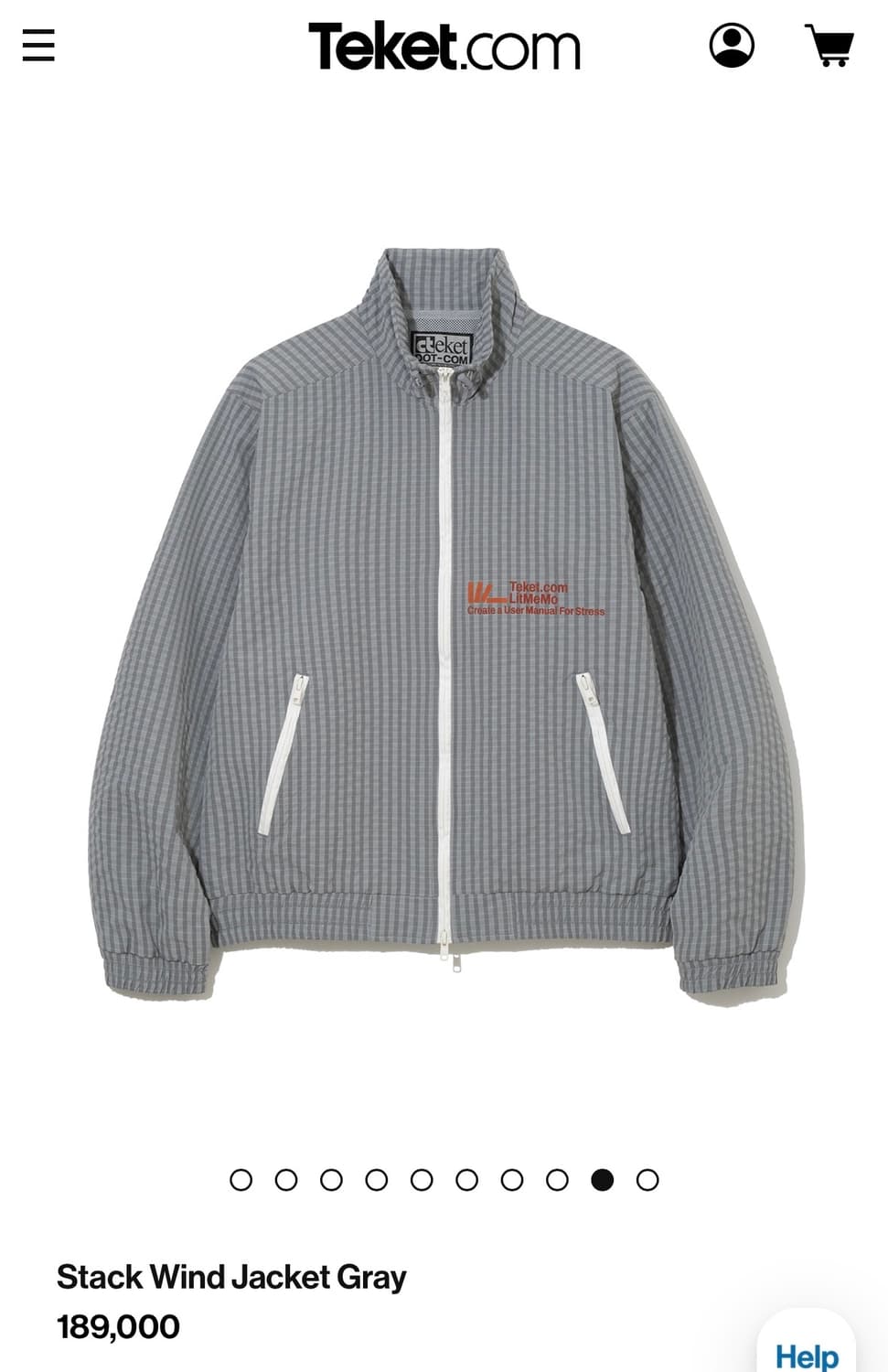 테켓 Stack Wind Jacket Gray 상품이미지1