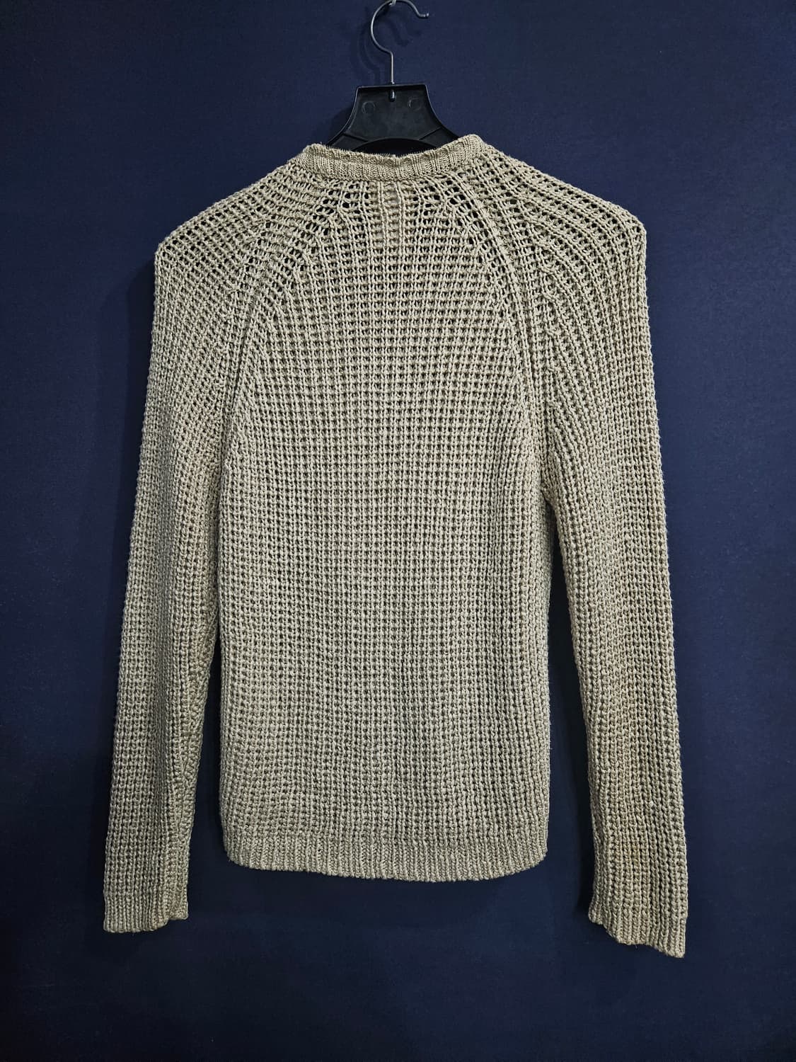 우영미 베이지 남성 48 집업 니트 가디건  상품이미지2