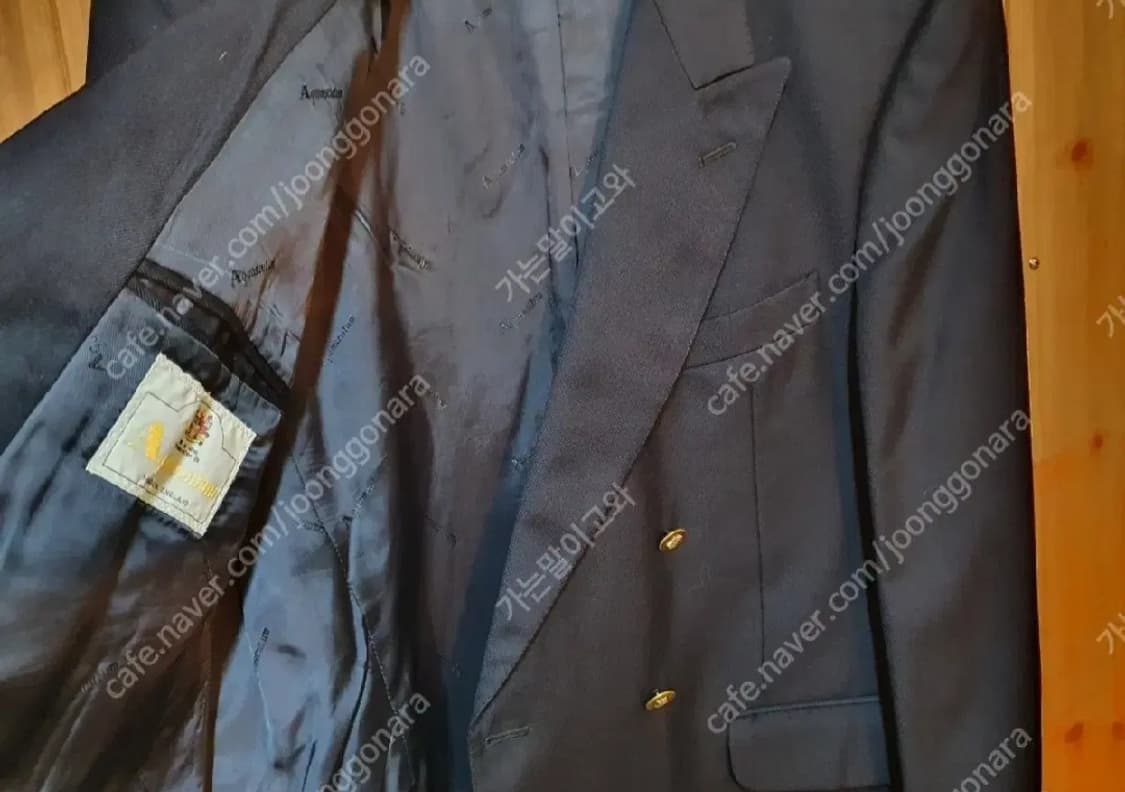 영국 명품 아쿠아스큐텀 금장 더블버튼 자켓 95 100 상품이미지4