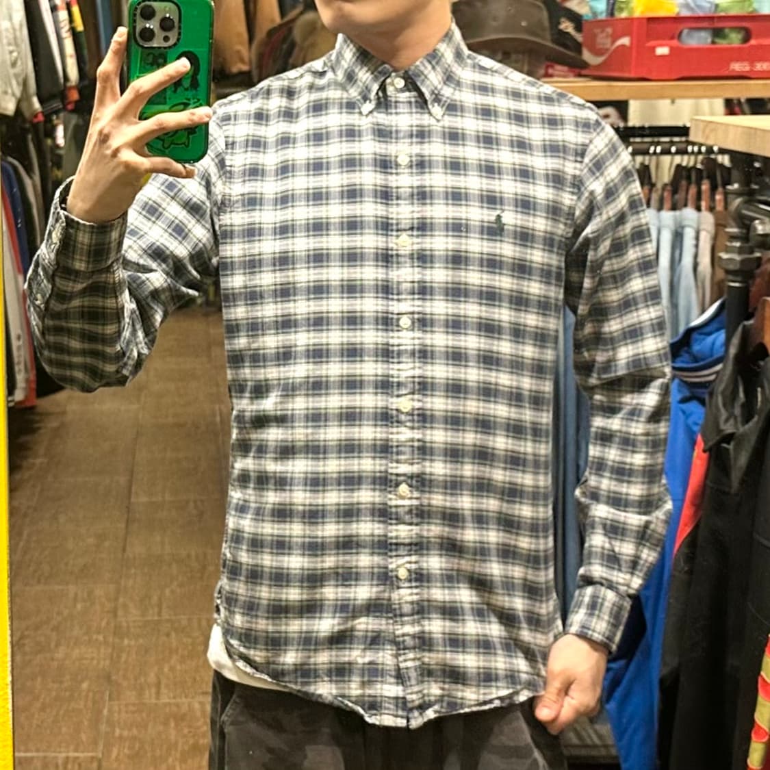 [HI] 폴로 랄프로렌 셔츠 체크그레이 상품이미지2