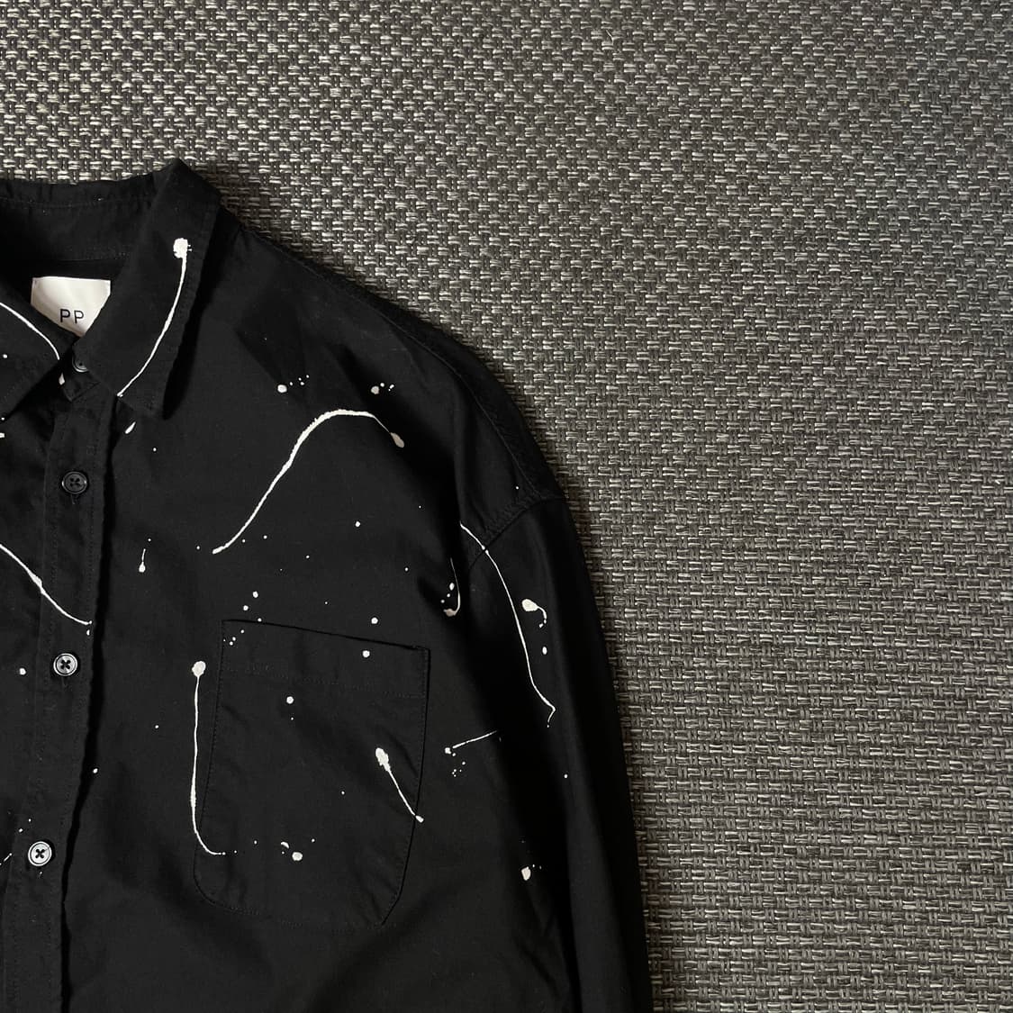 PP 블랙 페인트 포인트 긴팔 셔츠 상품이미지3