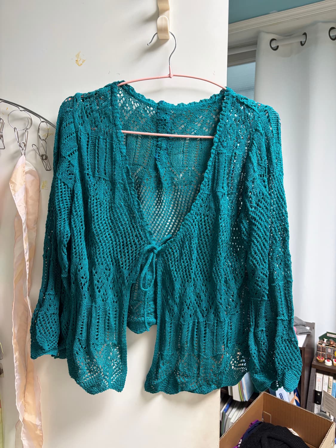 청록색 여름 가디건 상품이미지1